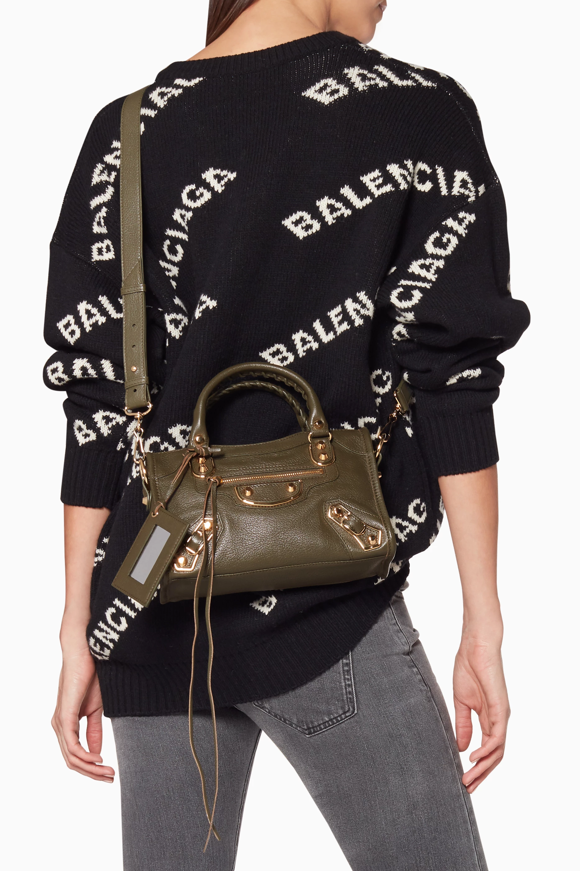 Balenciaga mini city green sales