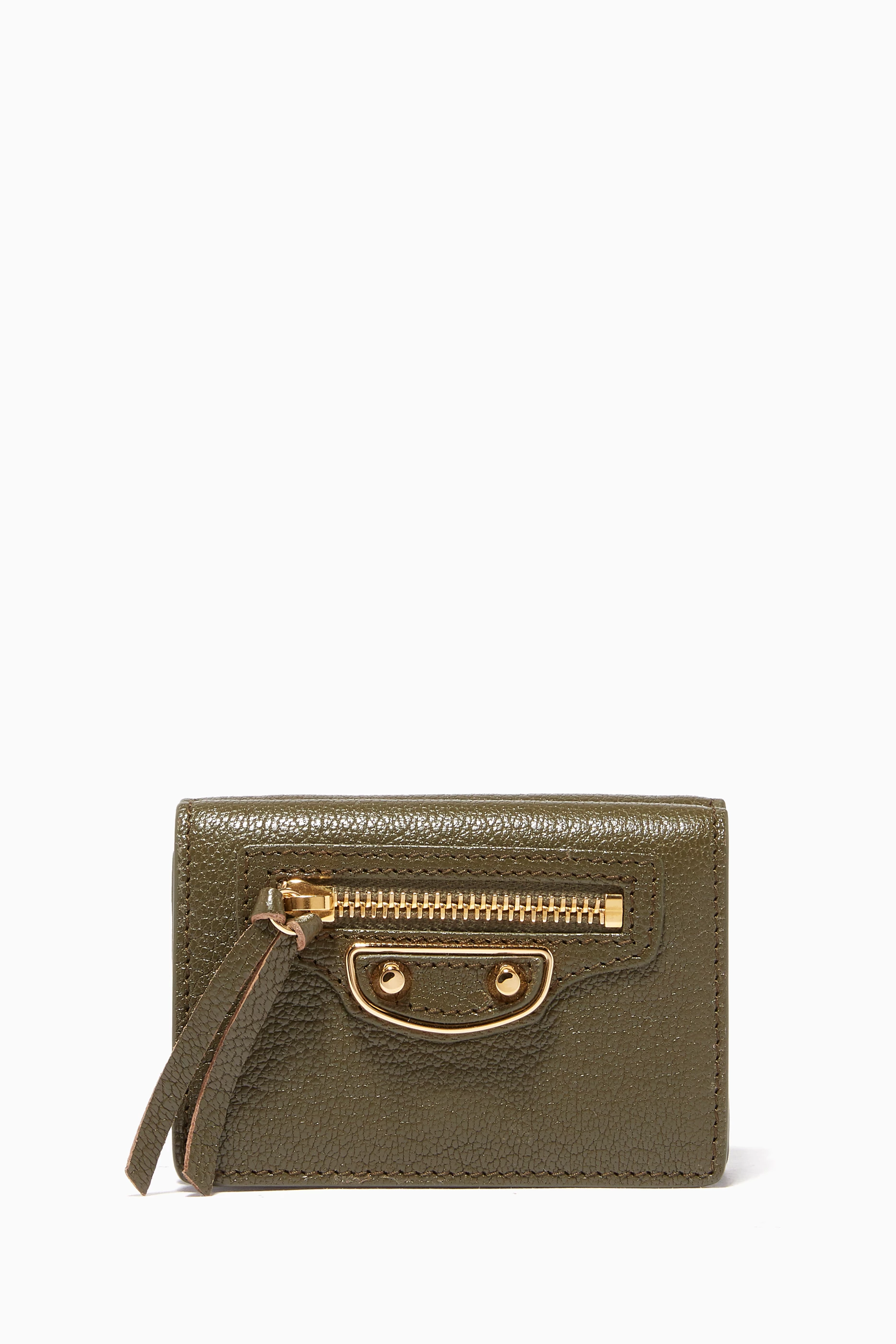 Balenciaga metallic 2025 edge wallet
