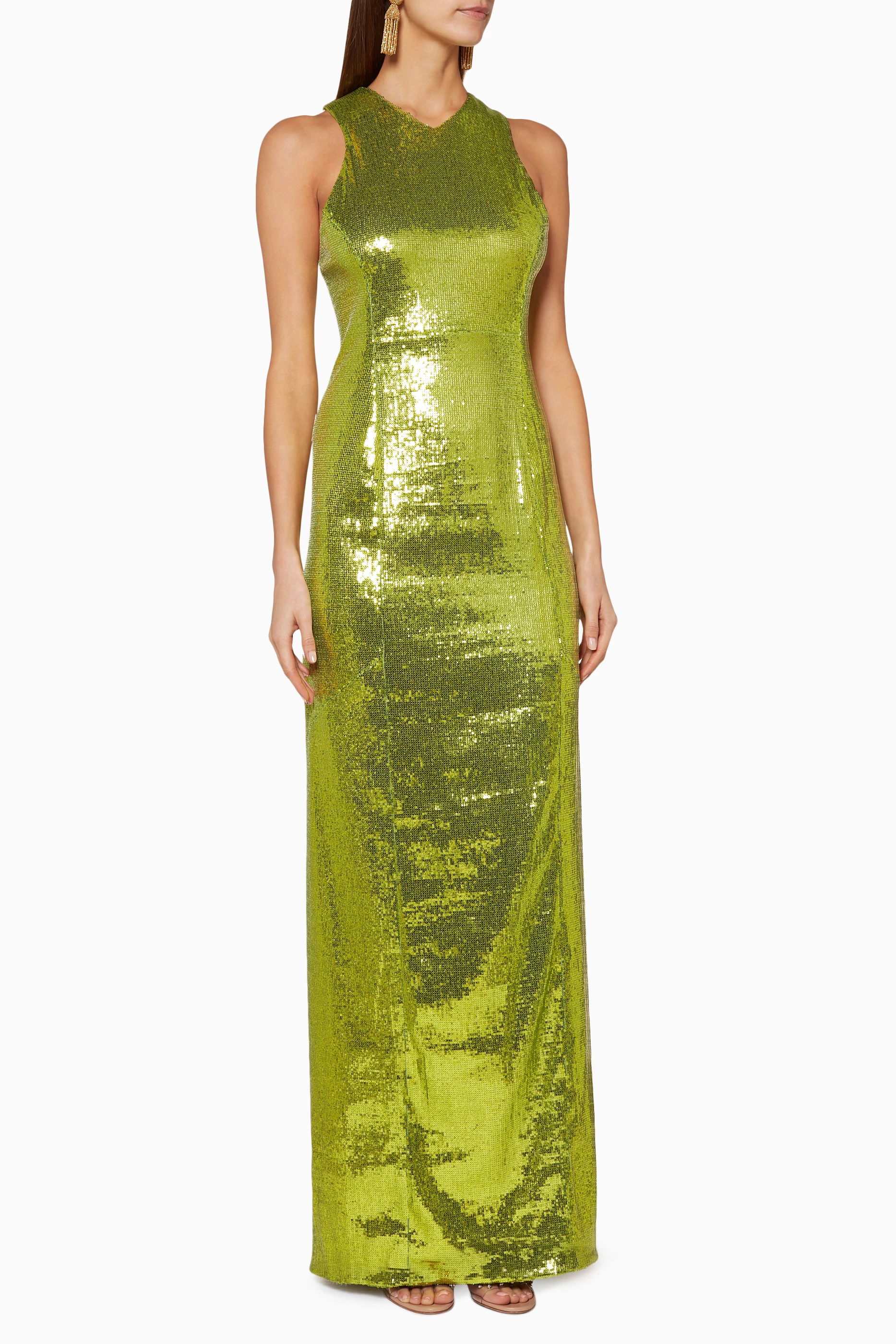 Galvan green dress discount