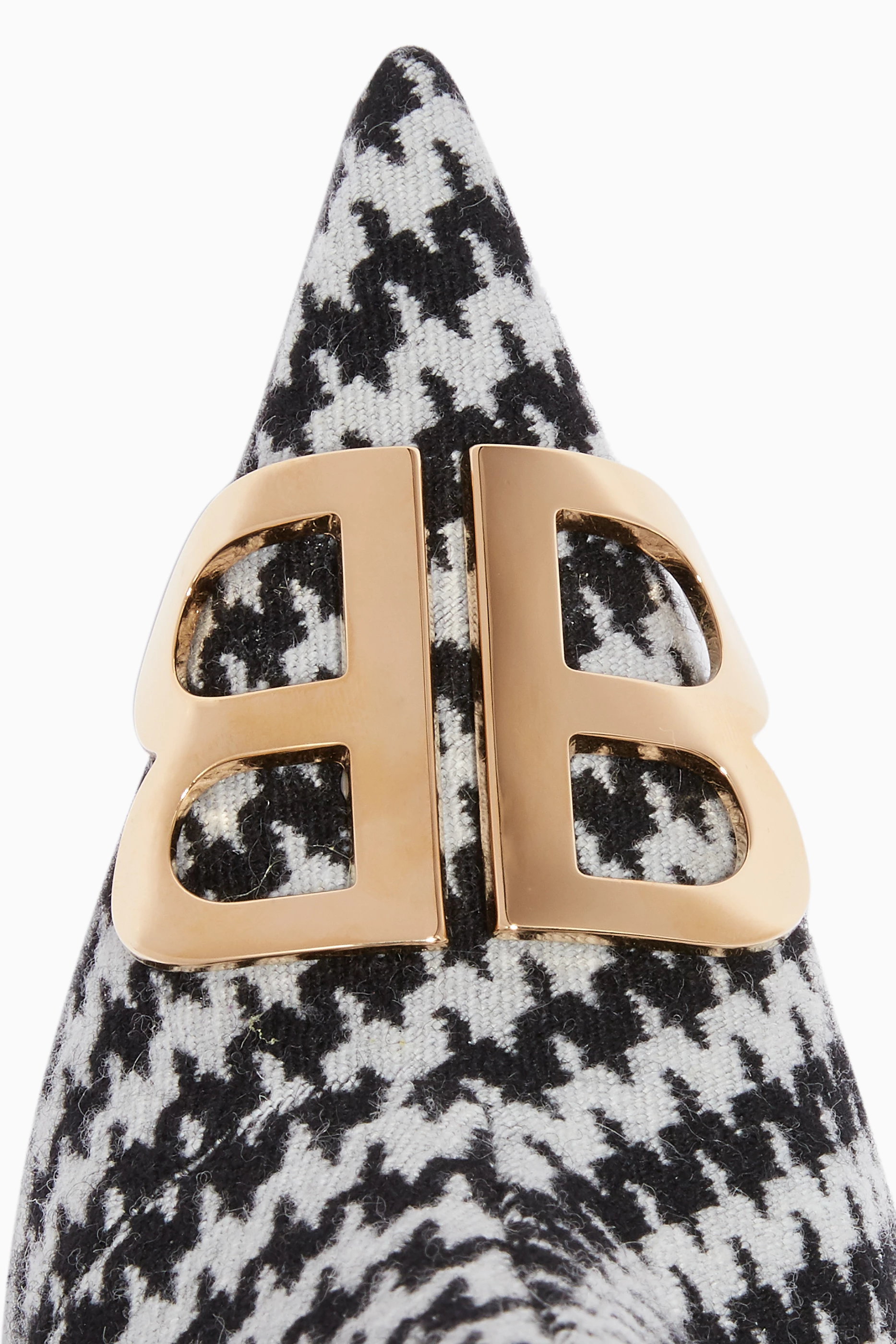 Buy Balenciaga Black Black BB Houndstooth Point Toe Boots for Women in UAE Ounass