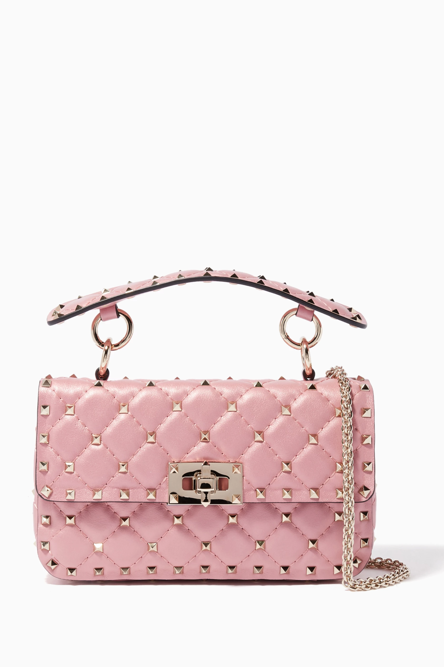 Valentino rockstud spike bag pink 2025