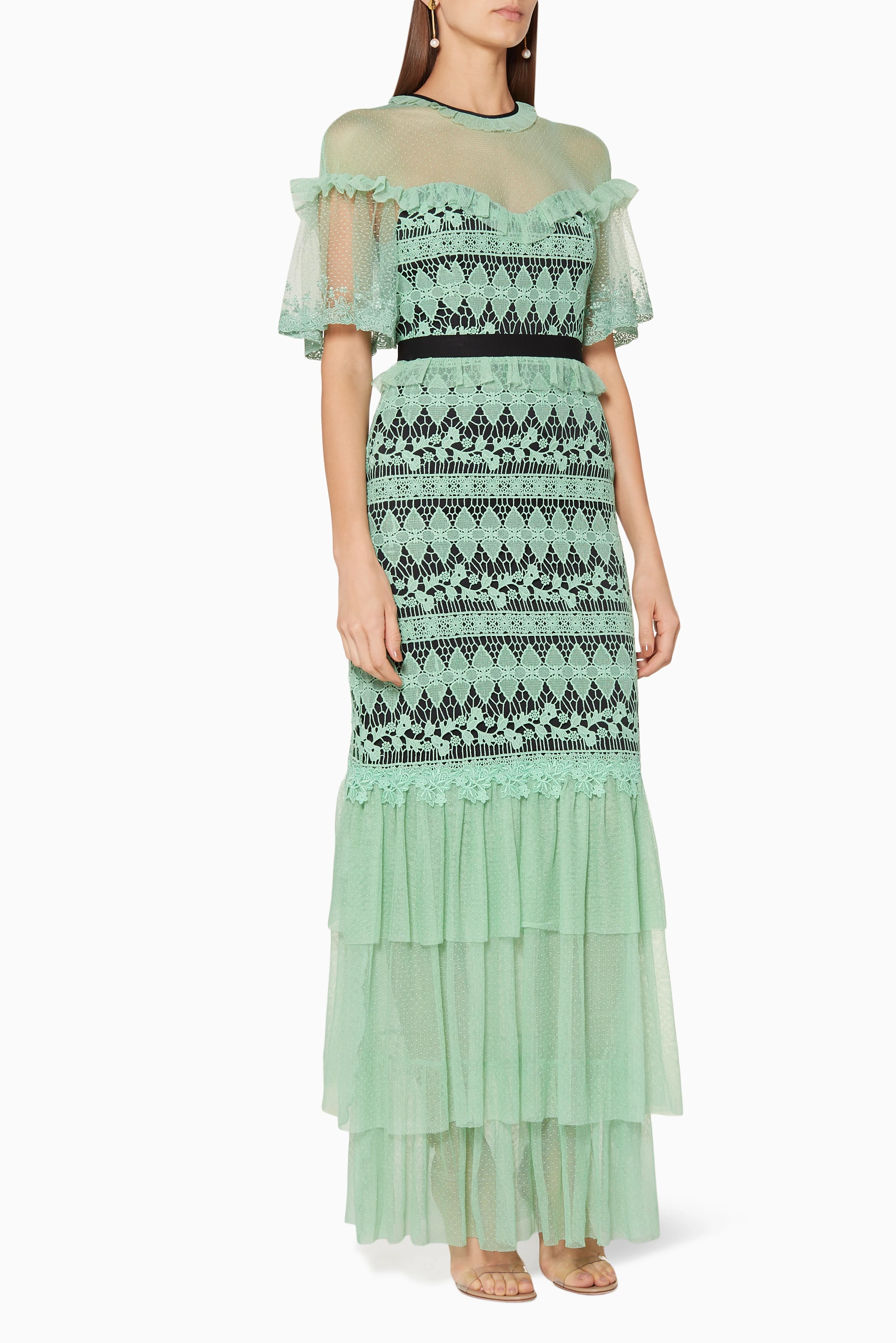 Green discount tea dress