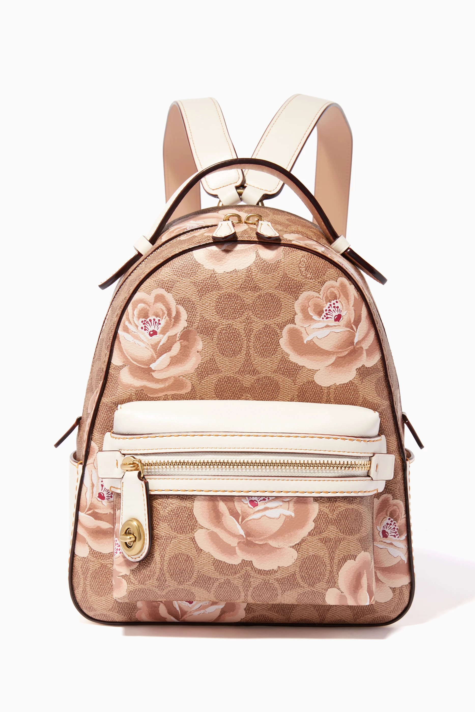 Campus backpack 23 in signature rose print 2025