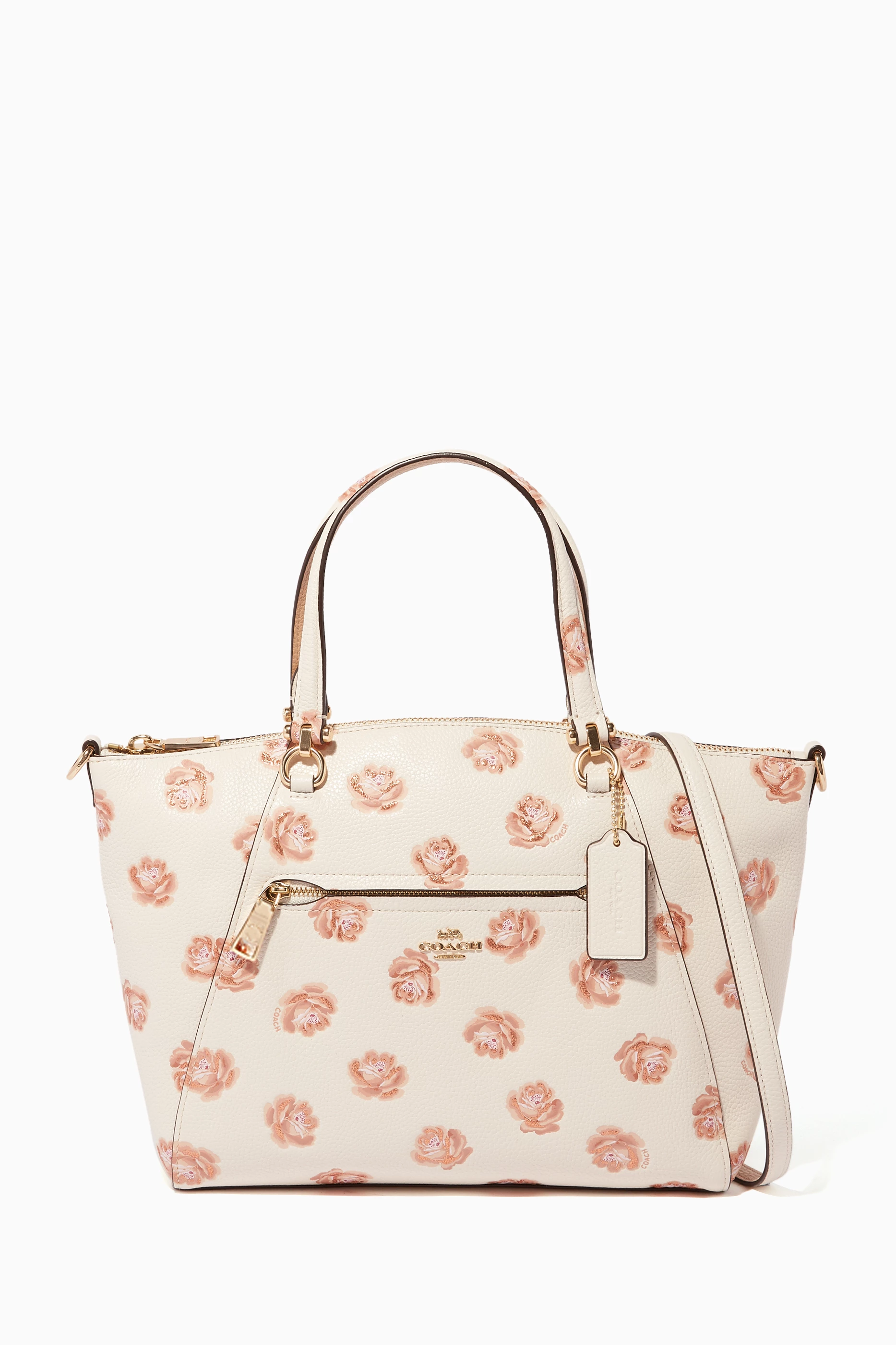 Coach prairie satchel clearance with rose print