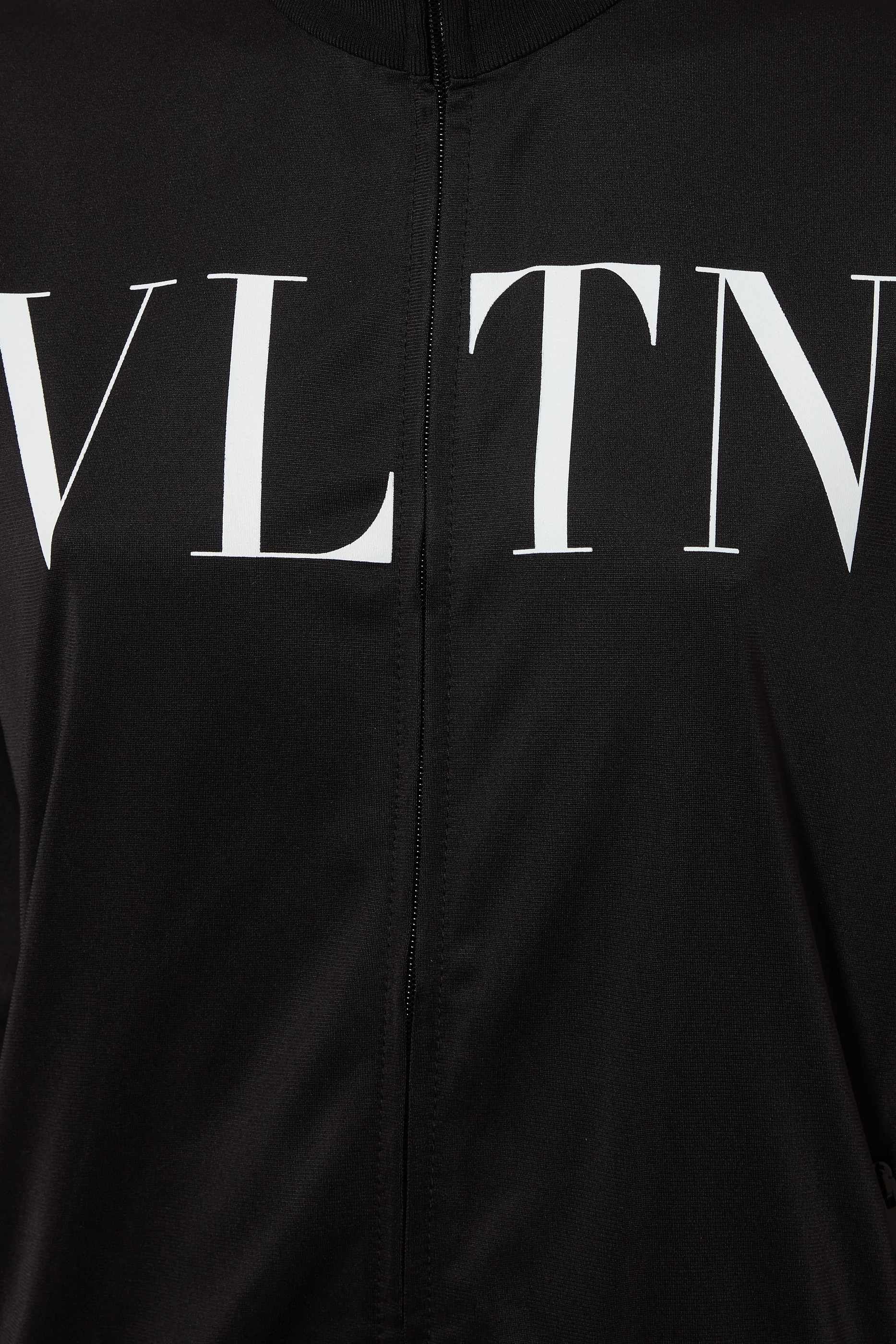 Buy Valentino Garavani Black Black VLTN Logo Track Jacket for