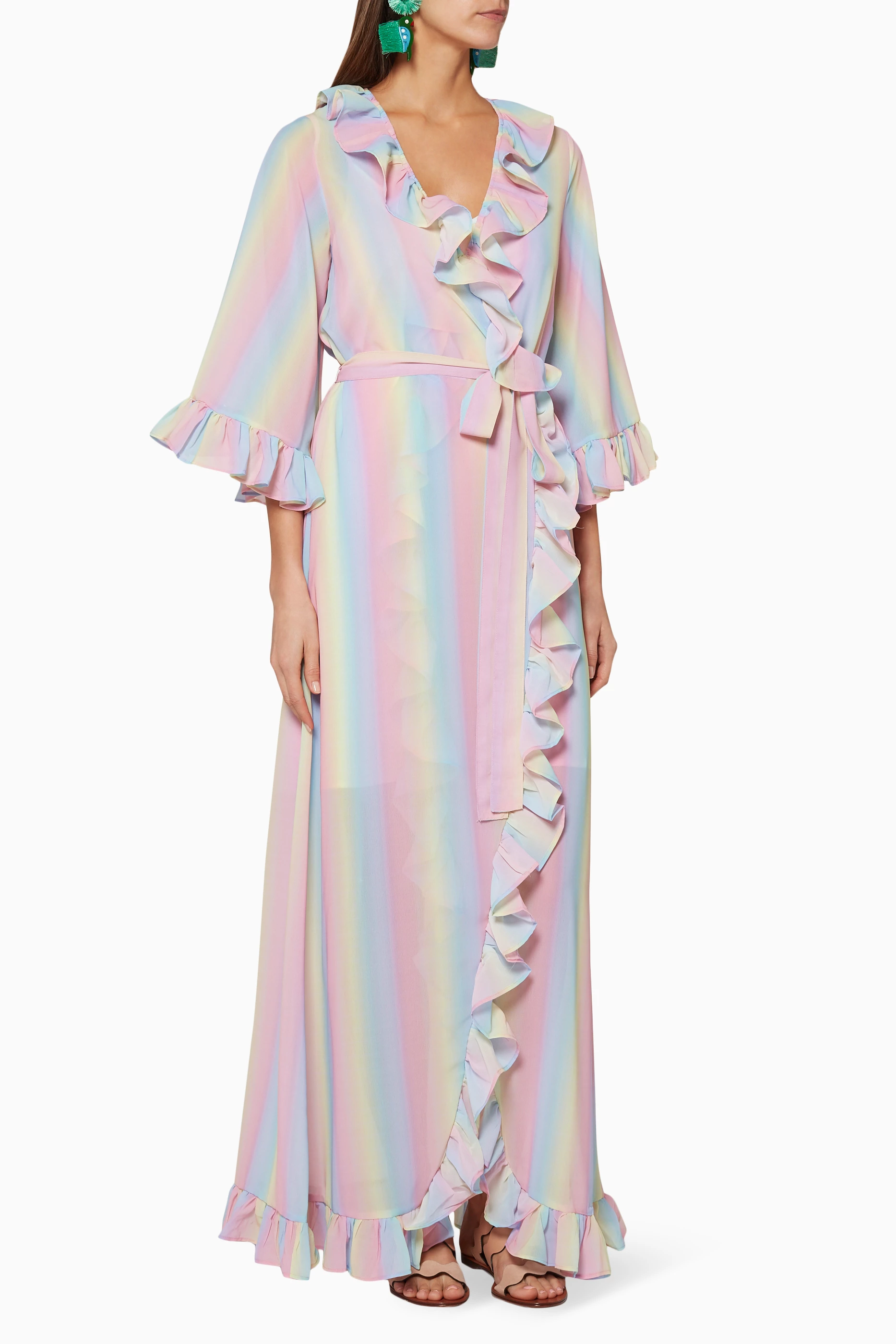 Buy All Things Mochi Multicolour Rainbow Malena Dress for Women in