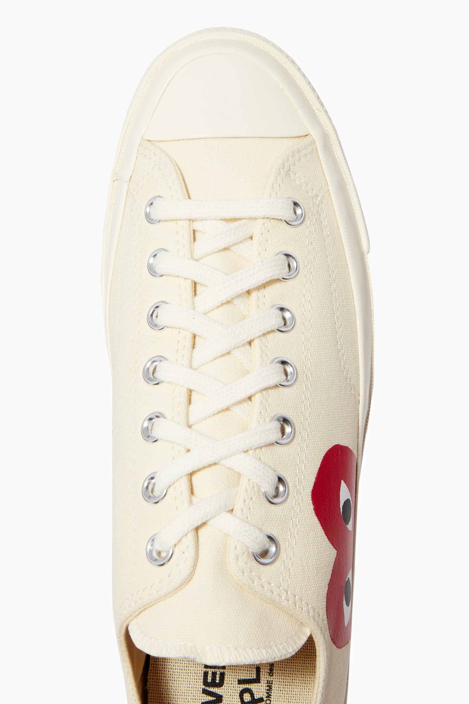 Comme des garcons online converse white low
