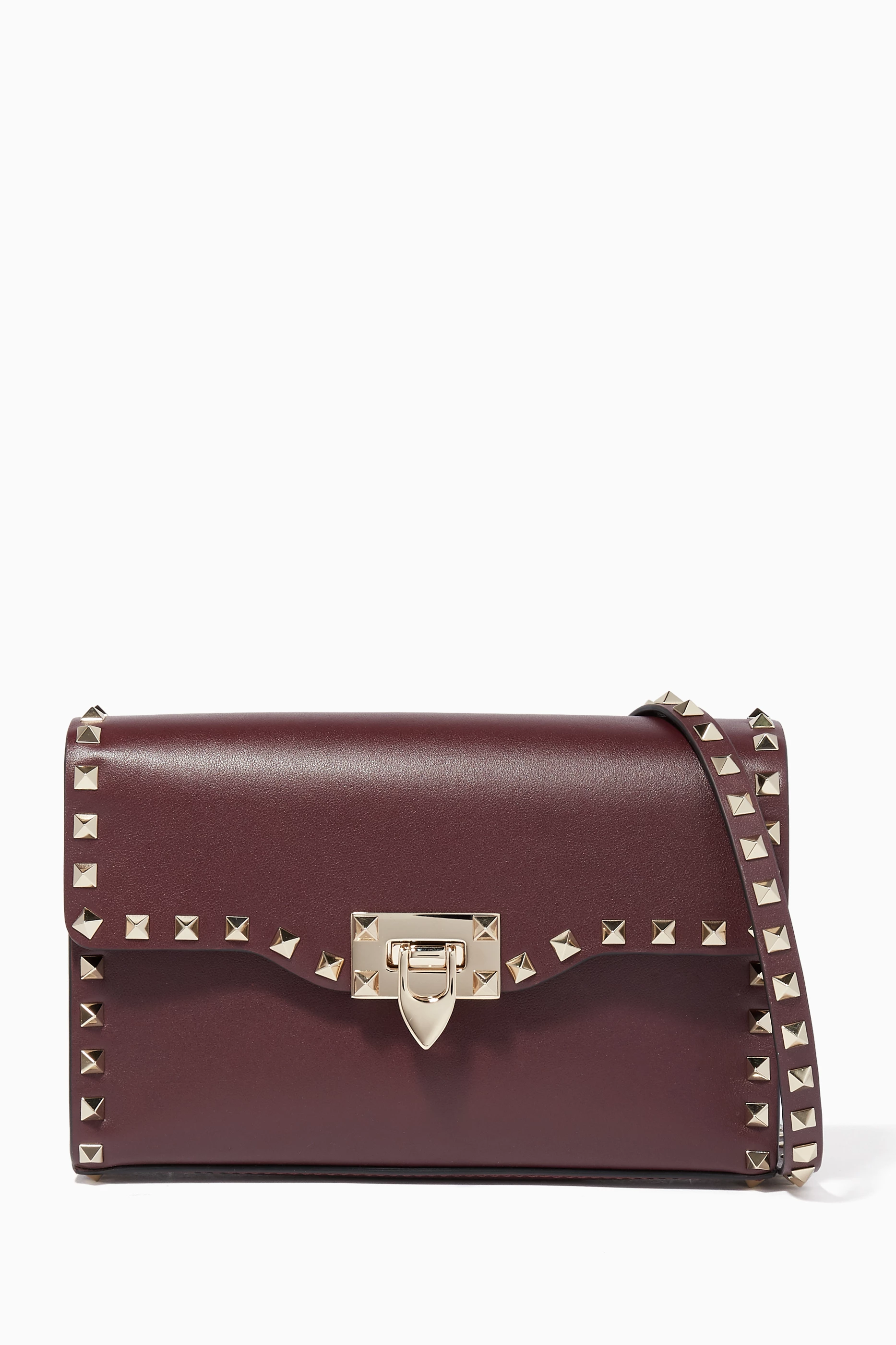 Burgundy valentino on sale bag