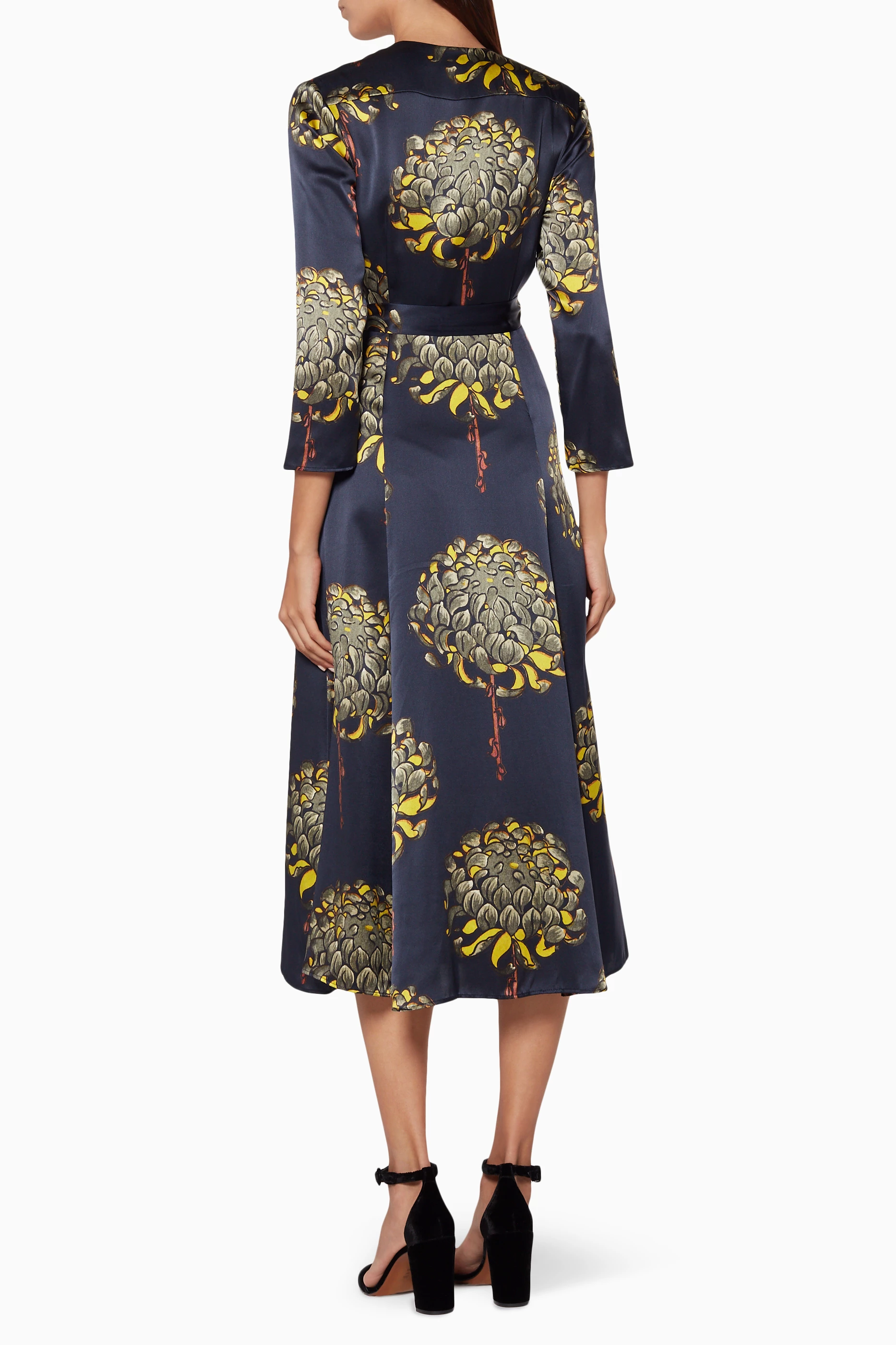 Whistles gabrielle shop silk wrap dress