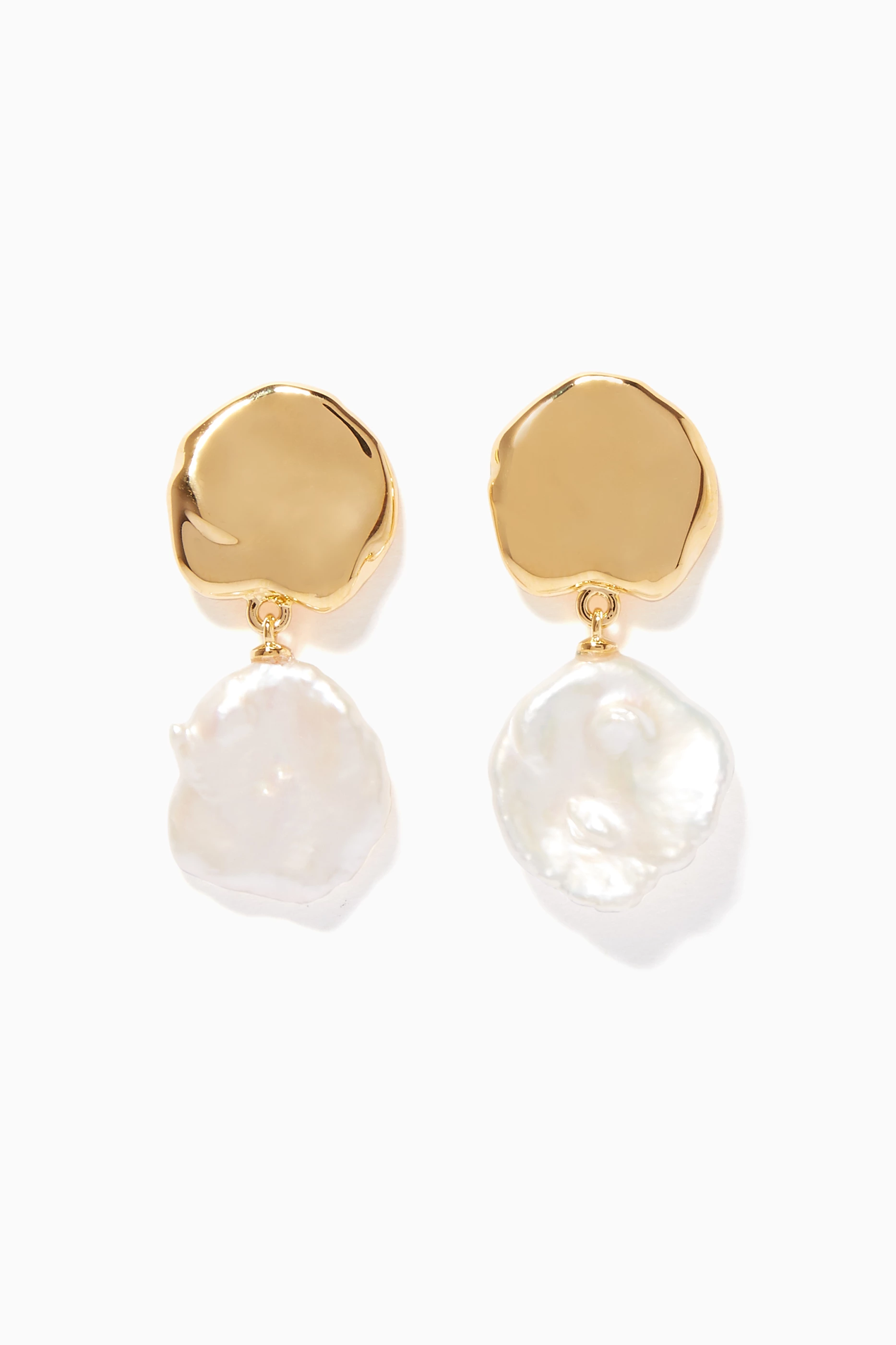 Lizzie fortunato coin reflection earrings sale