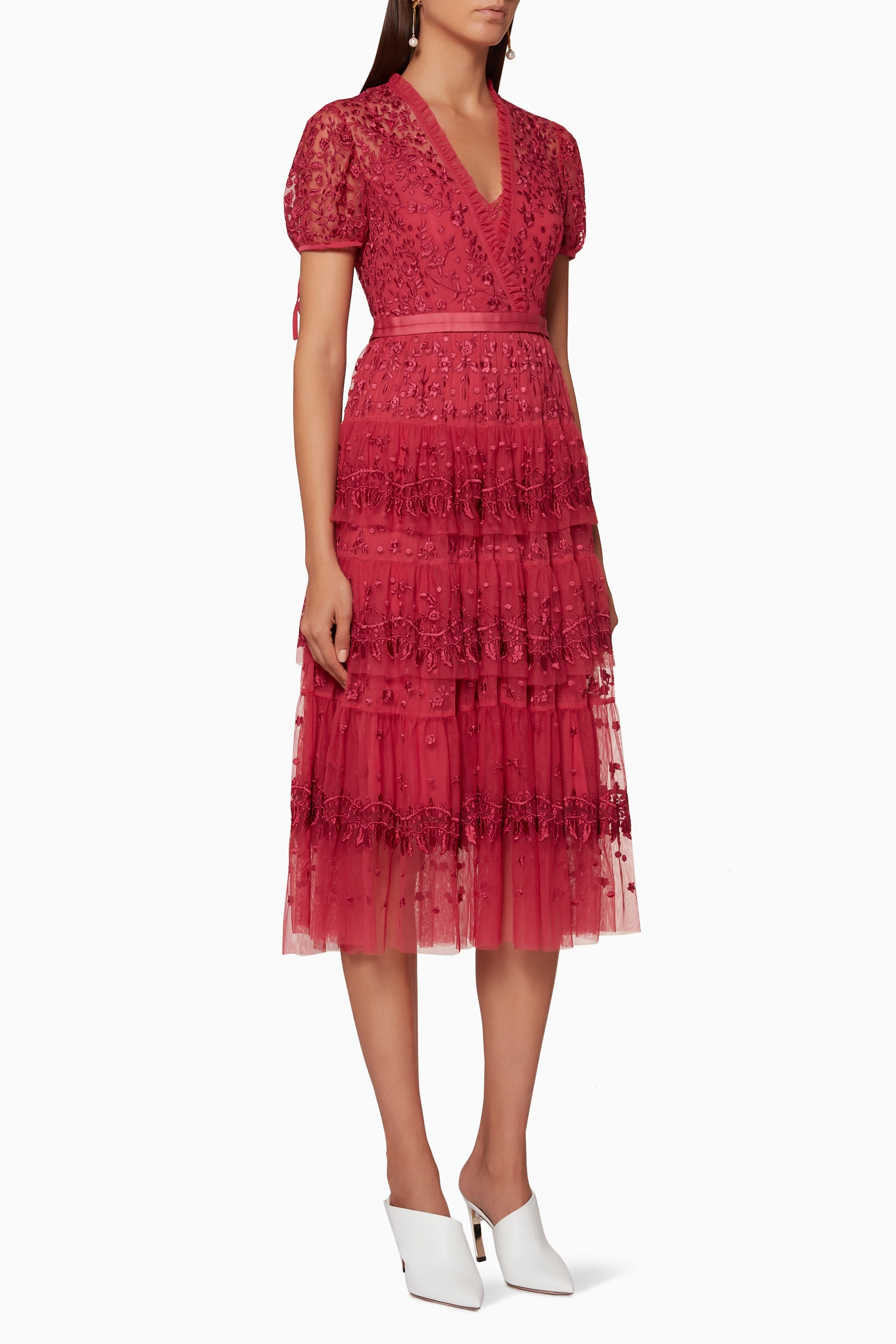 Needle and thread burgundy dress cheap