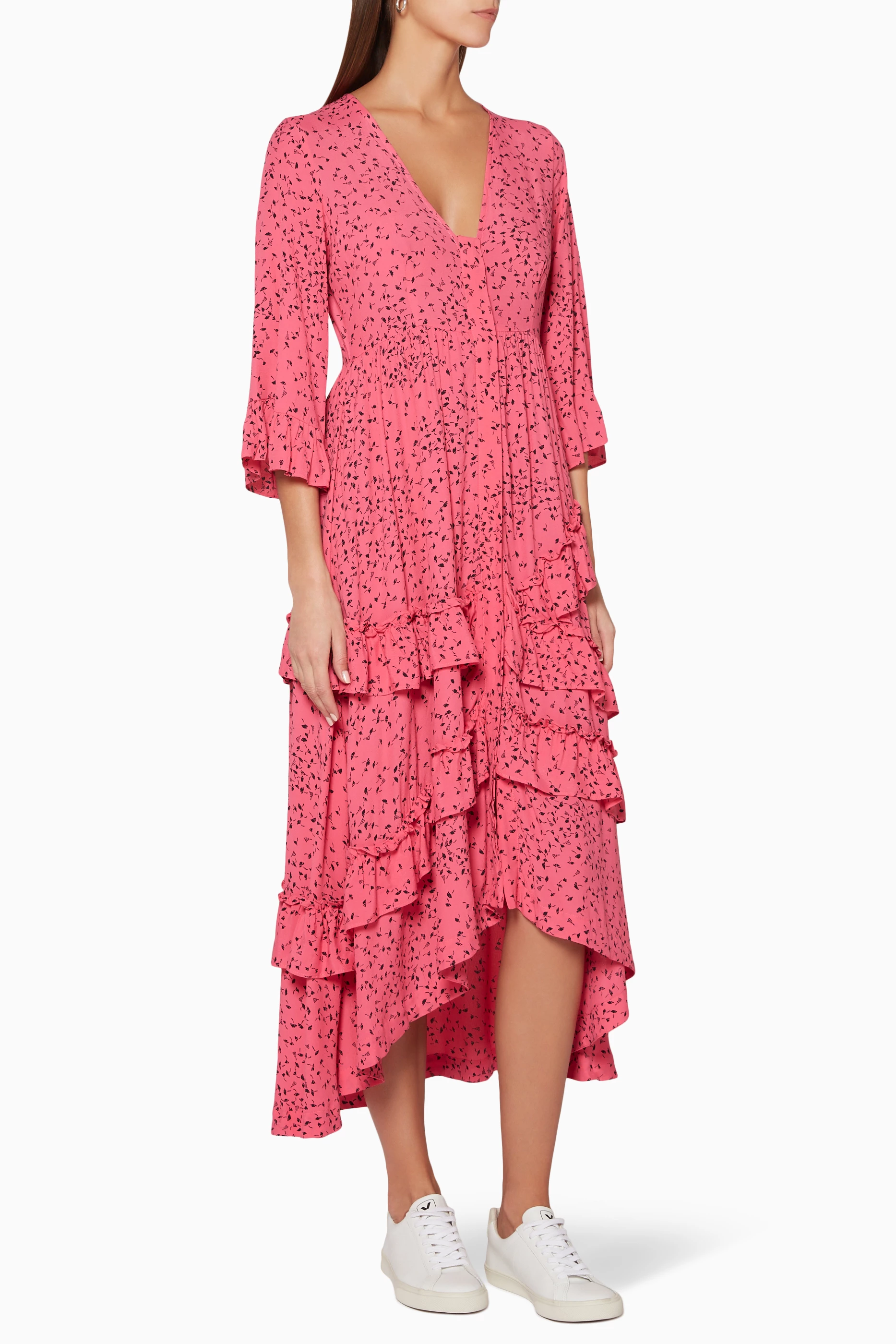 Ganni barra shop dress