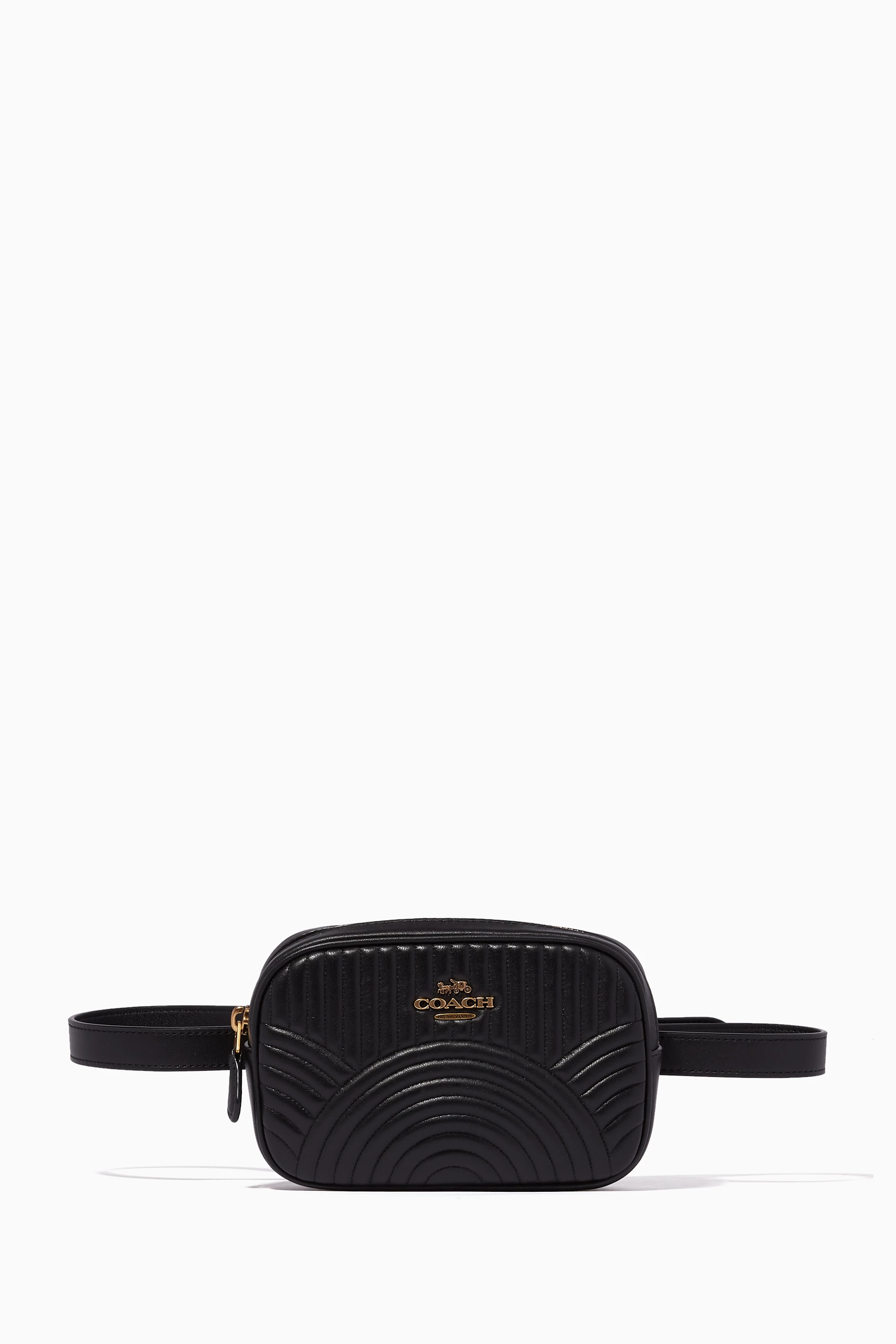 Coach belt bag with deco quilting online