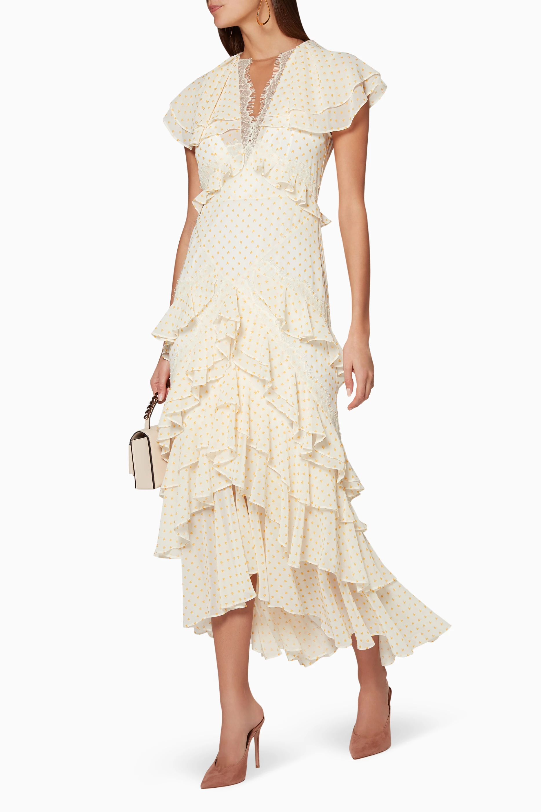 Buy Acler Neutral Lemon Embroidered Paxton Dress for Women in UAE Ounass