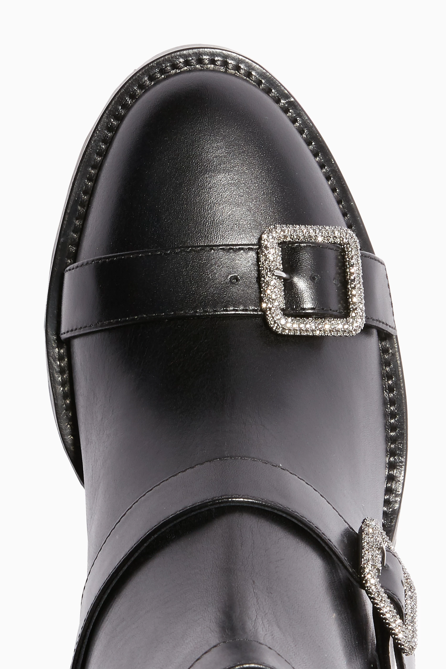 Buy Jimmy Choo Black Black Leather Hank Boots for Women in UAE