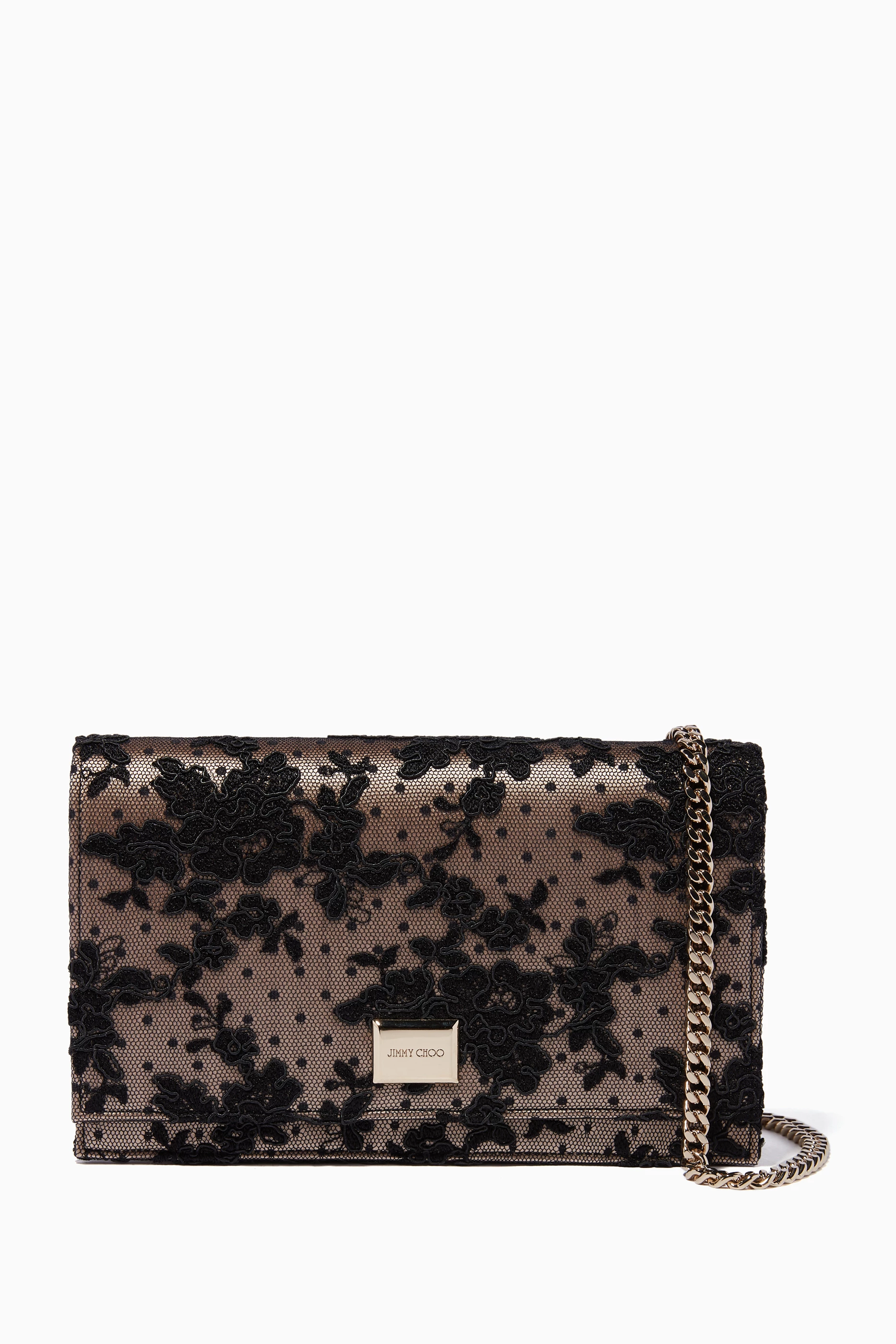 Jimmy choo lizzie shop glitter clutch