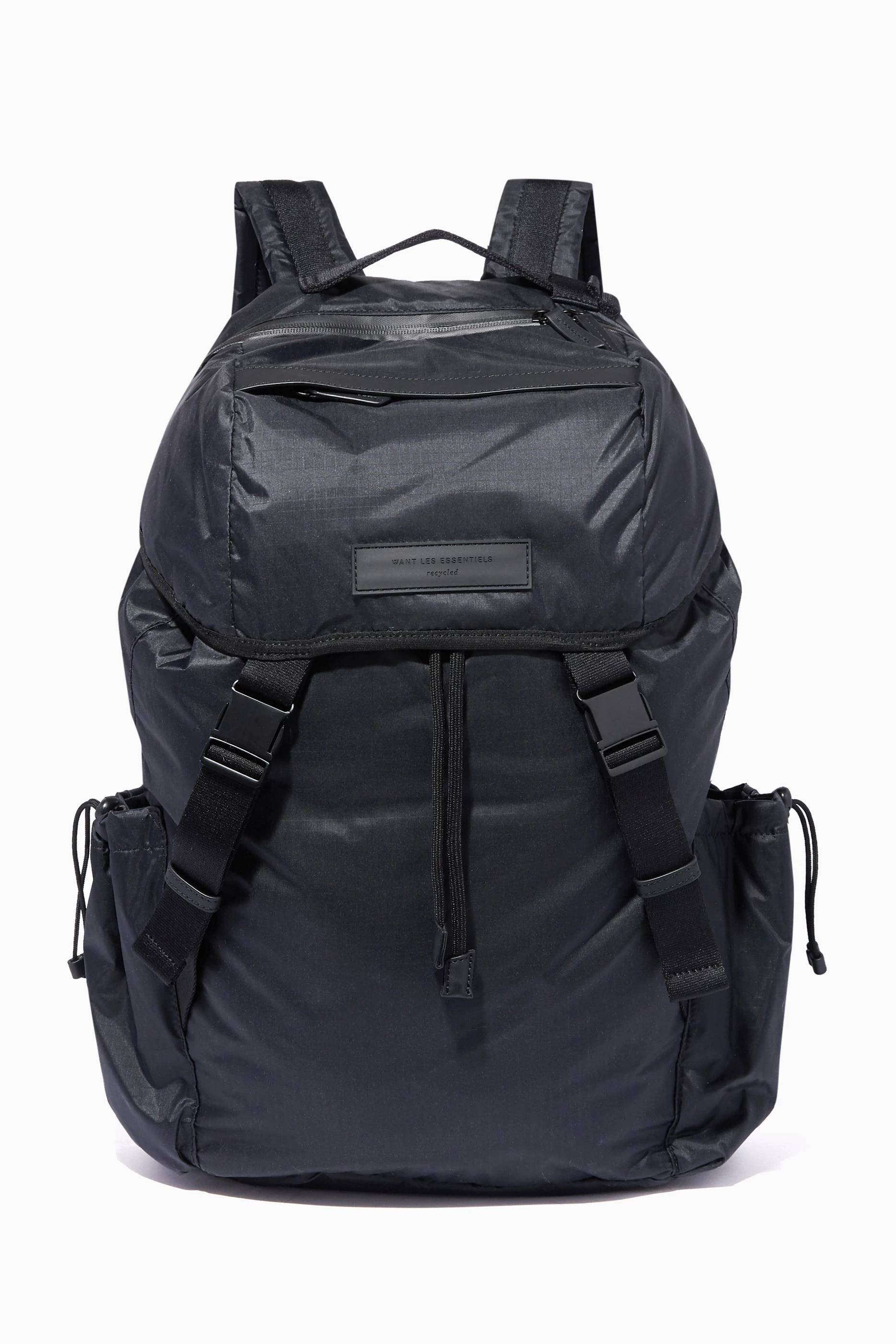 Buy Want Les Essentiels Black Black Rogue Utility Backpack for Men in UAE Ounass