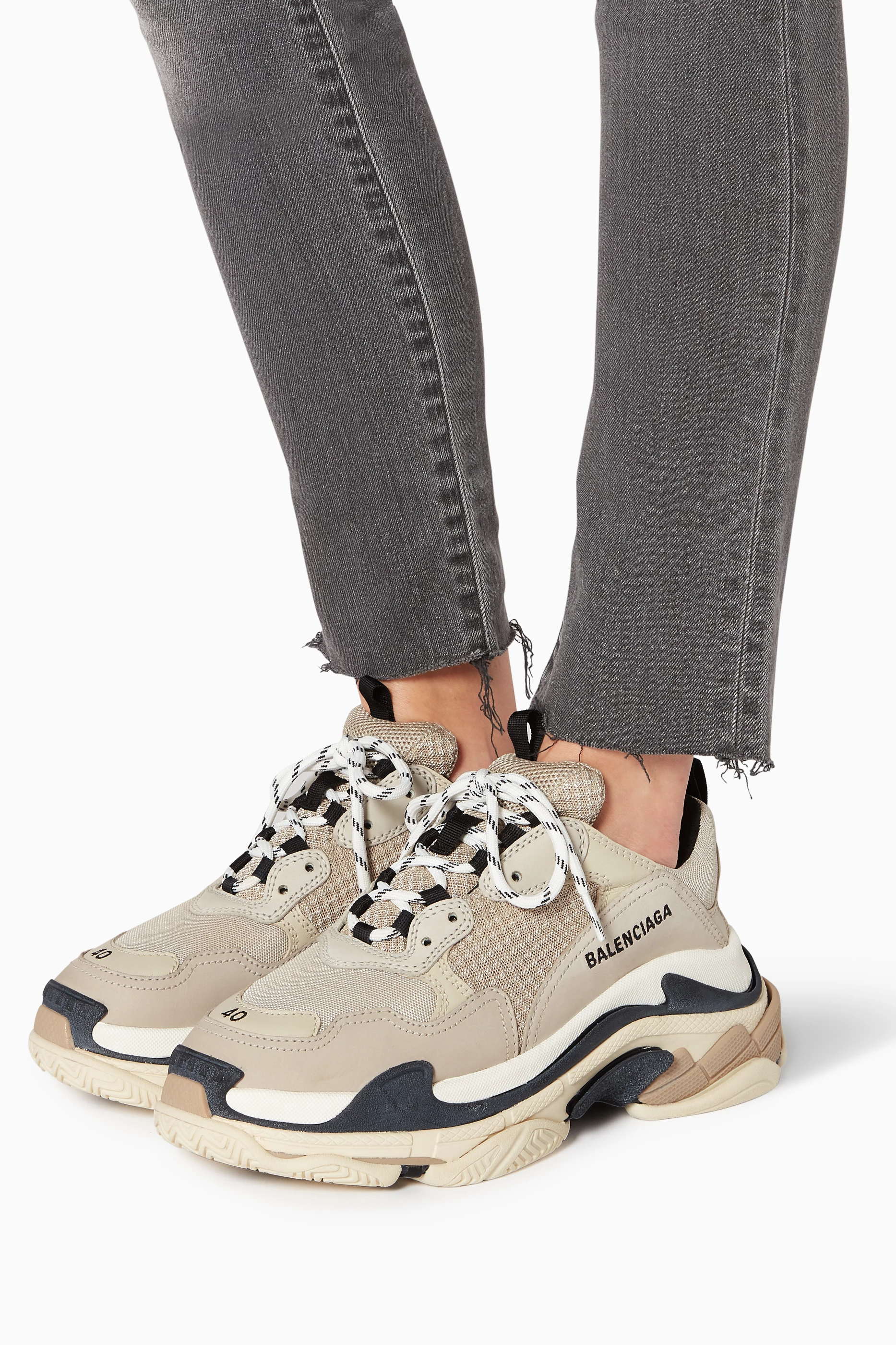 Triple s beige black sales