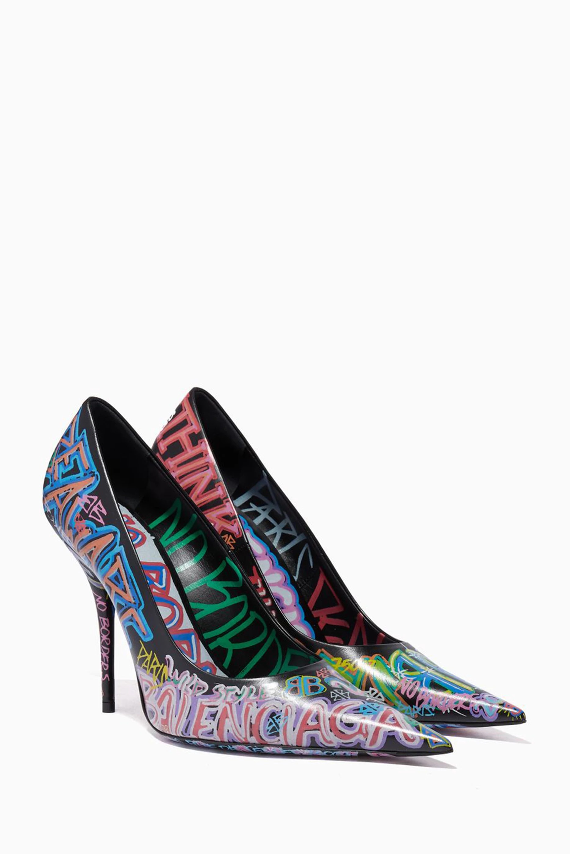 Balenciaga store graffiti sandals