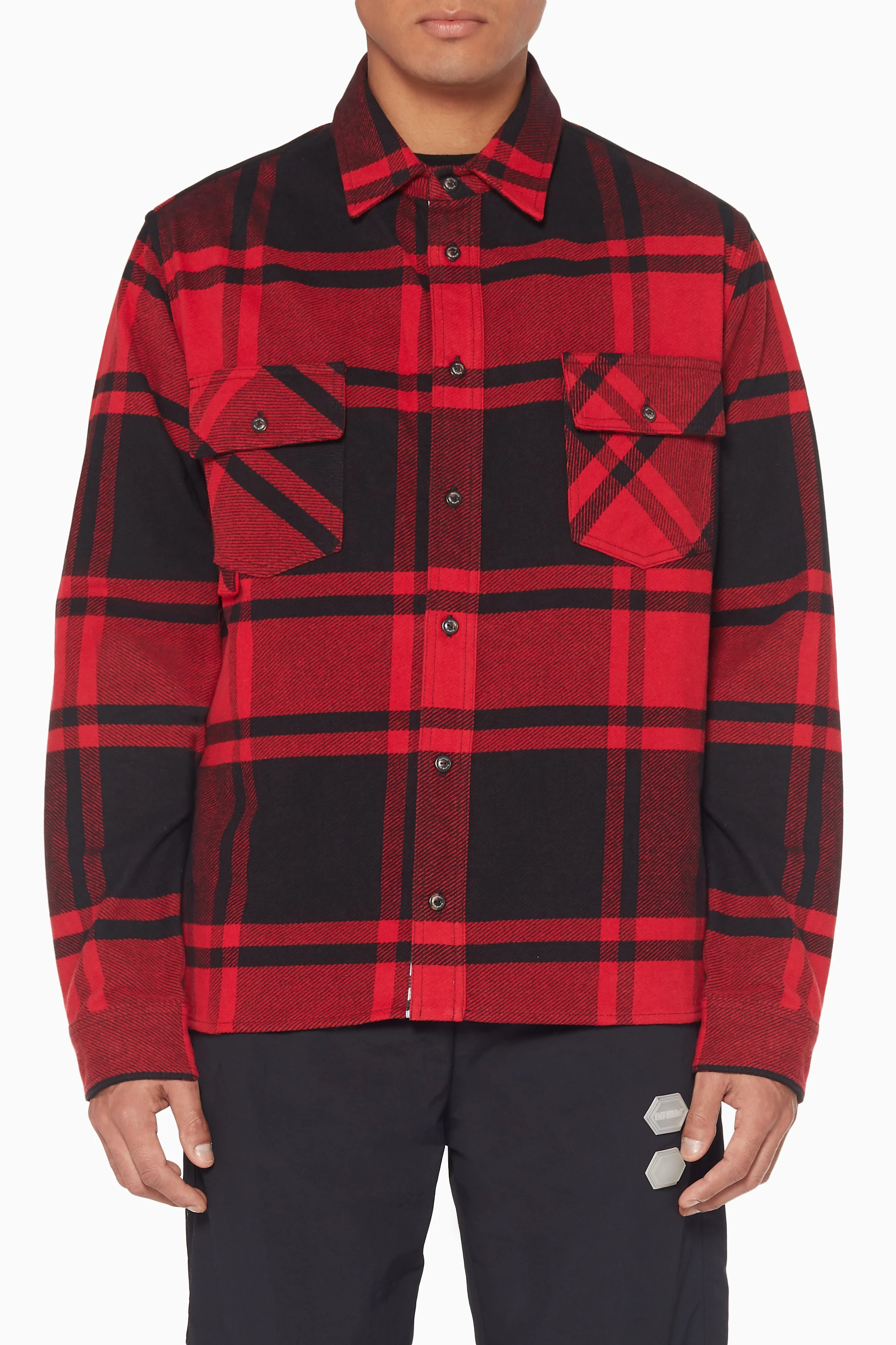 Buy Off White Red Red Black Checkered Shirt for Men in UAE Ounass