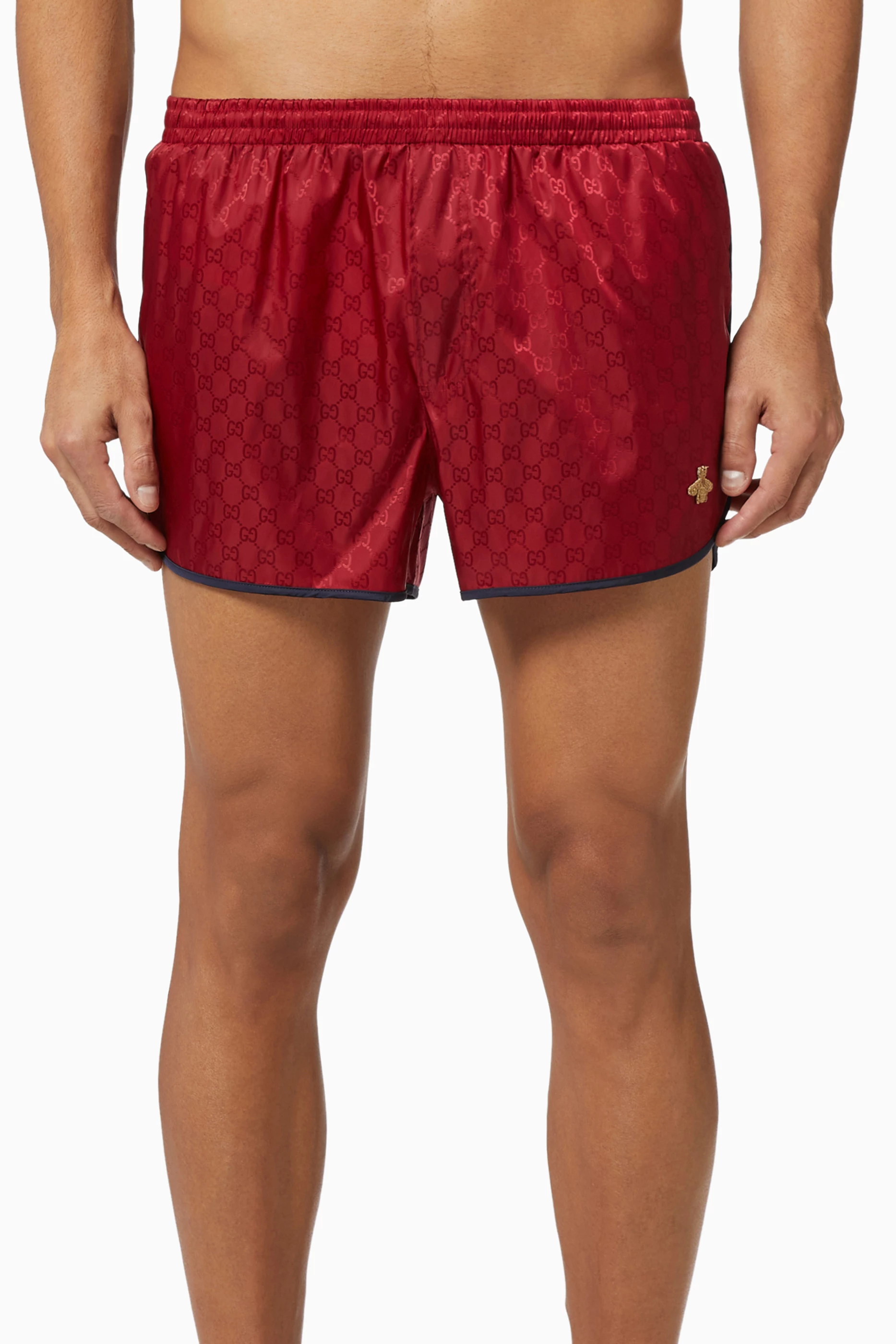 Gg nylon swim 2025 short with bee
