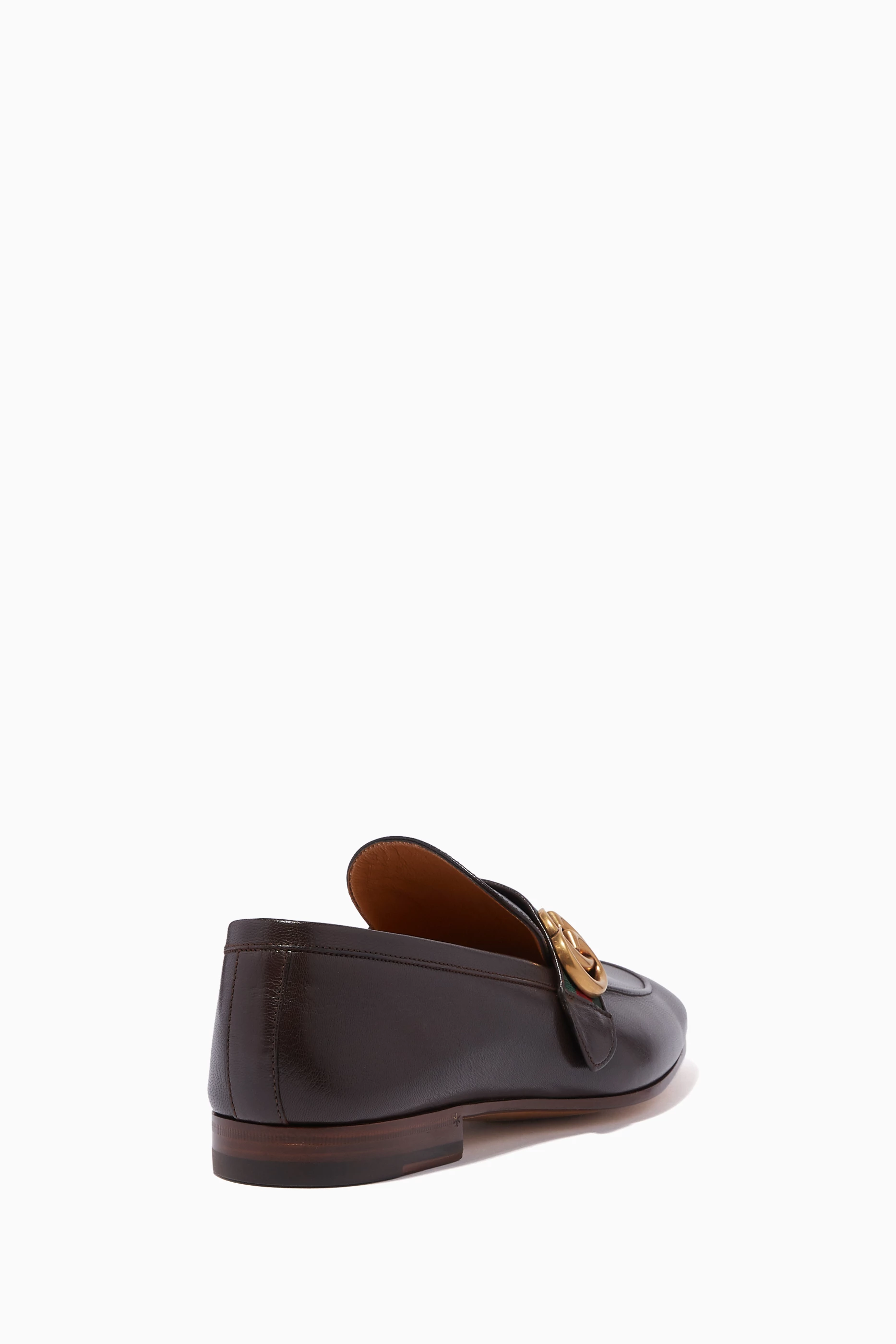 Gucci donnie web leather loafer on sale
