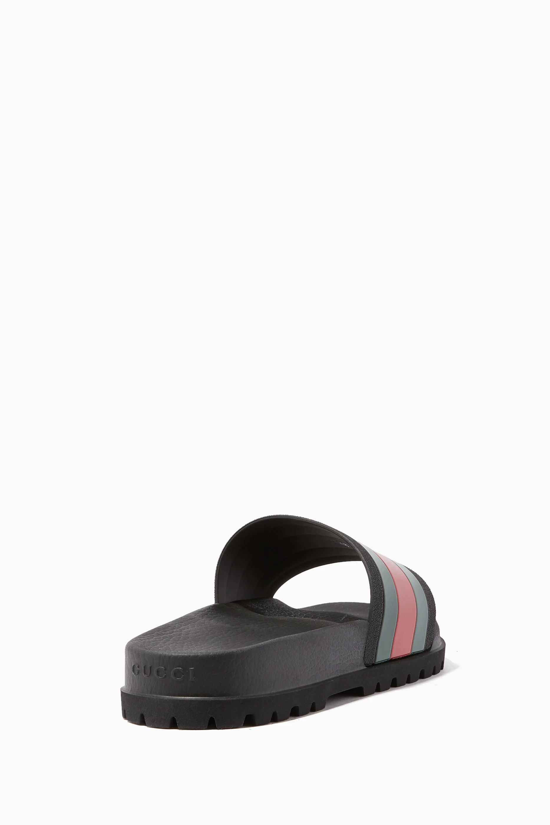 Gucci web slide black on sale