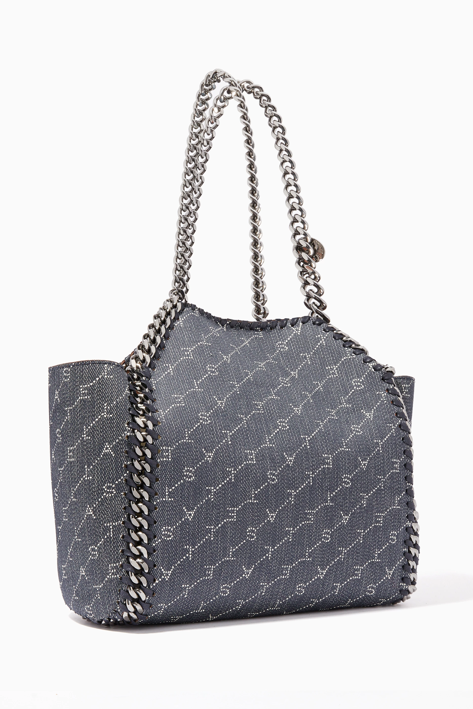 Buy Stella McCartney Blue Navy Falabella Reversible Logo Tote Bag