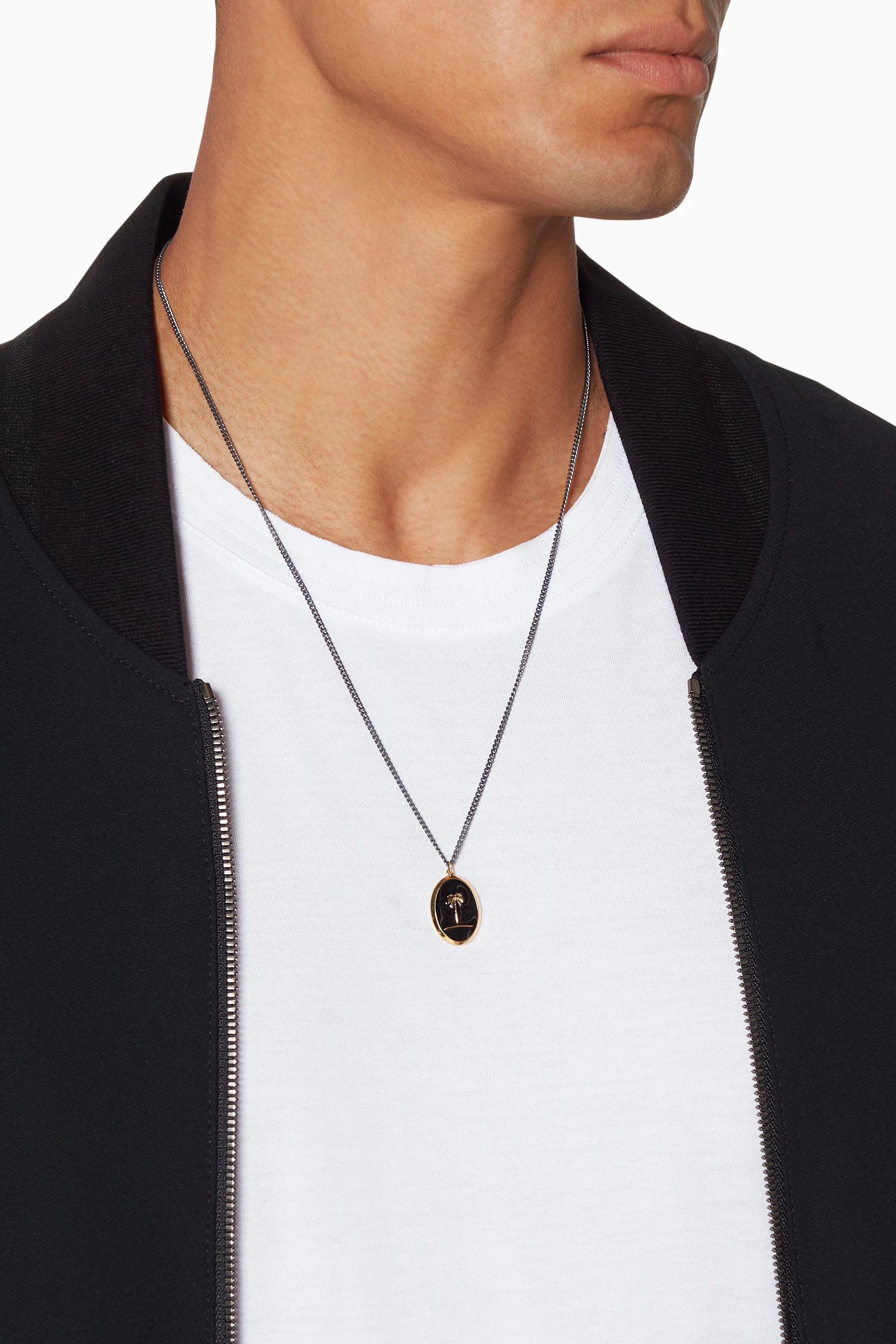 Buy Miansai Black Black Palm Tree Pendant Necklace for Men in UAE