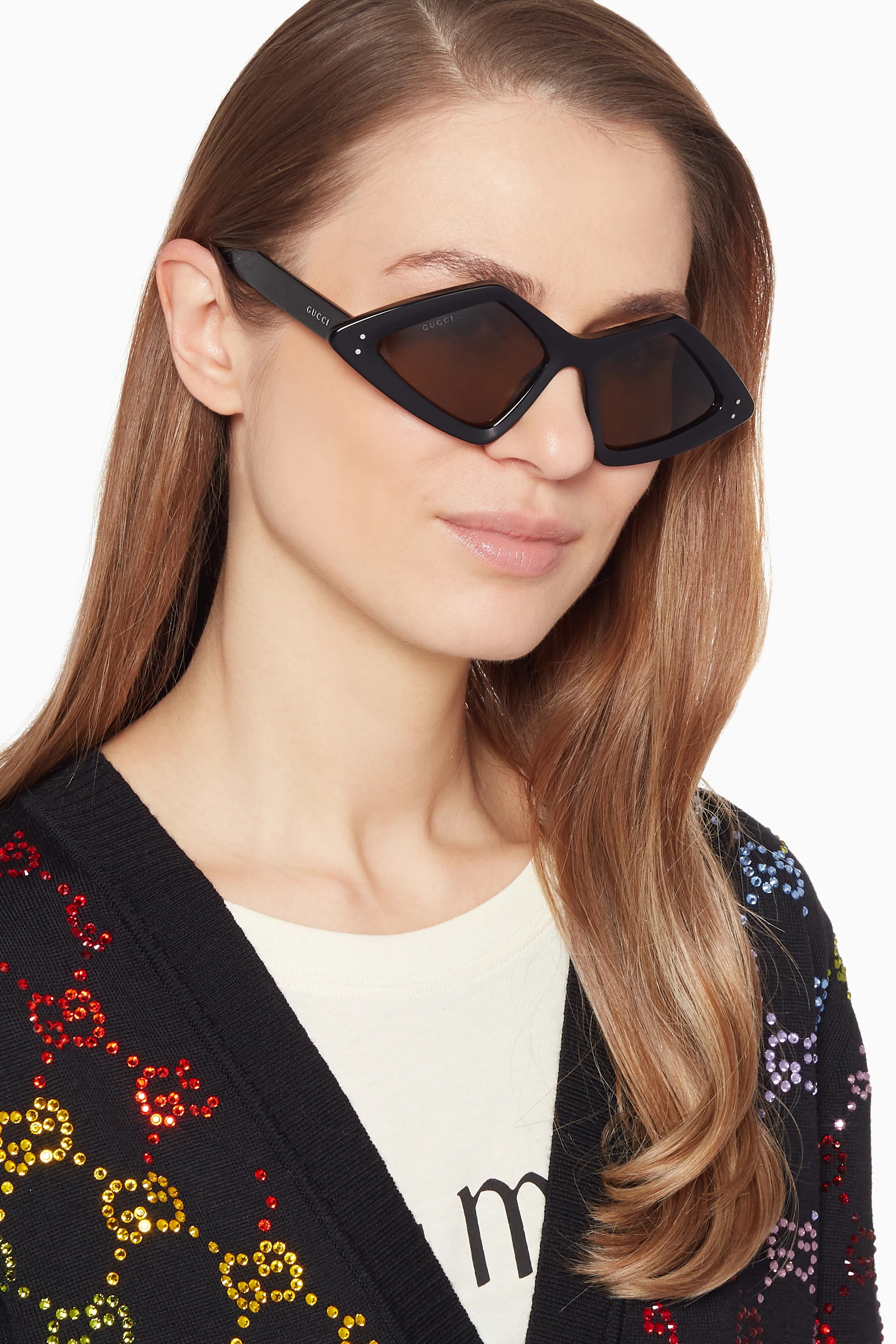Gucci diamond frame sunglasses online
