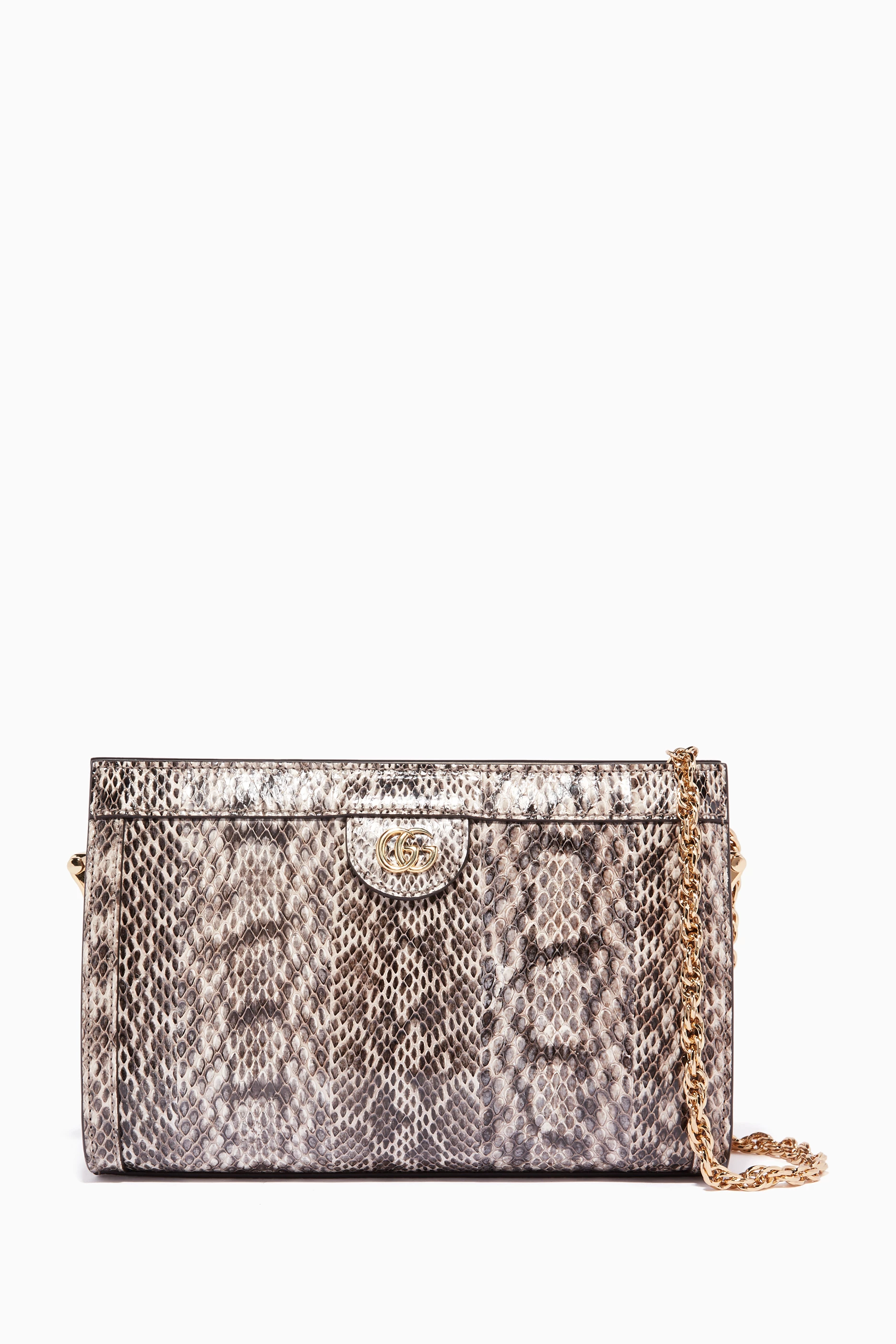 Ophidia small new arrivals snakeskin shoulder bag