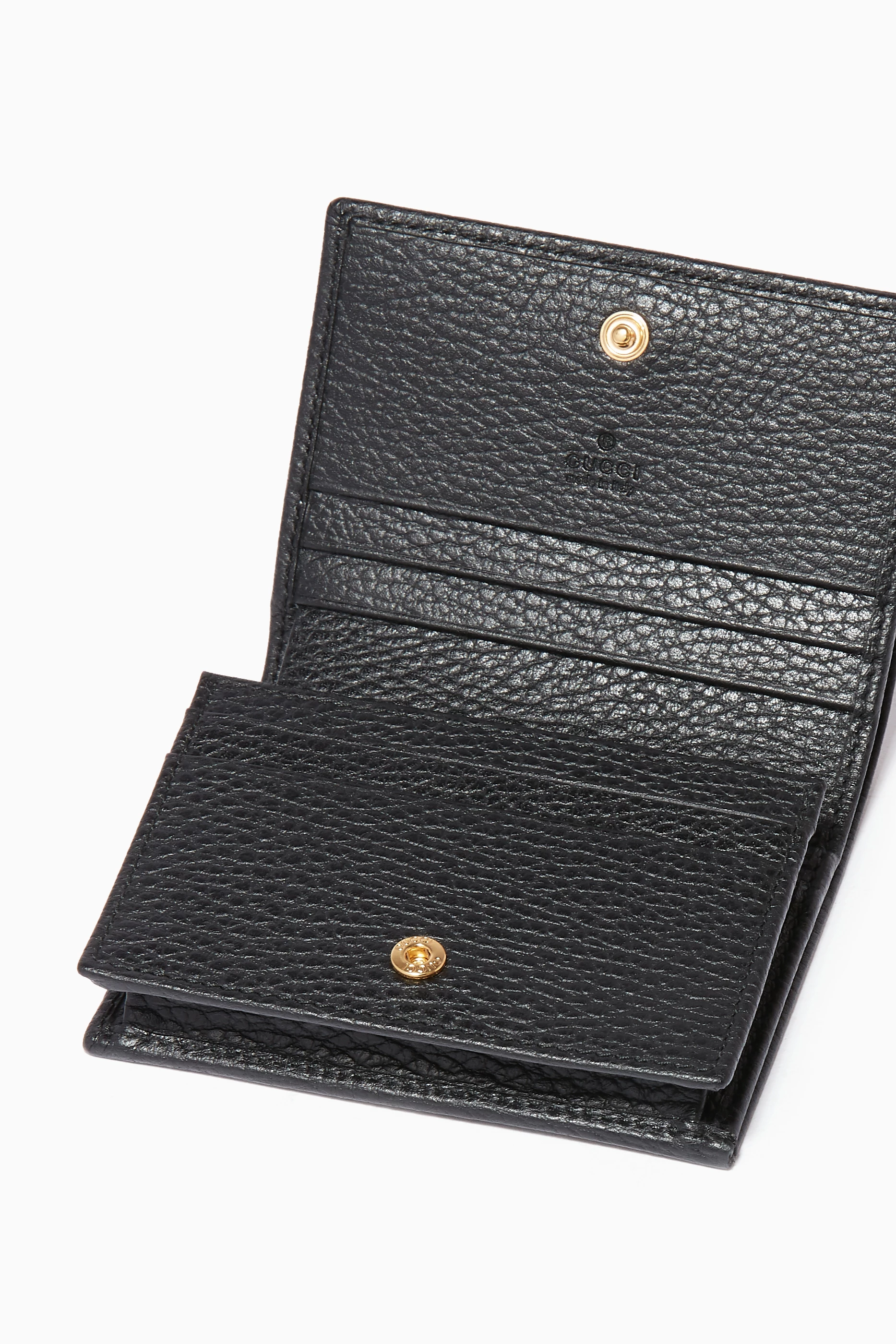 Gucci black petite marmont card online holder