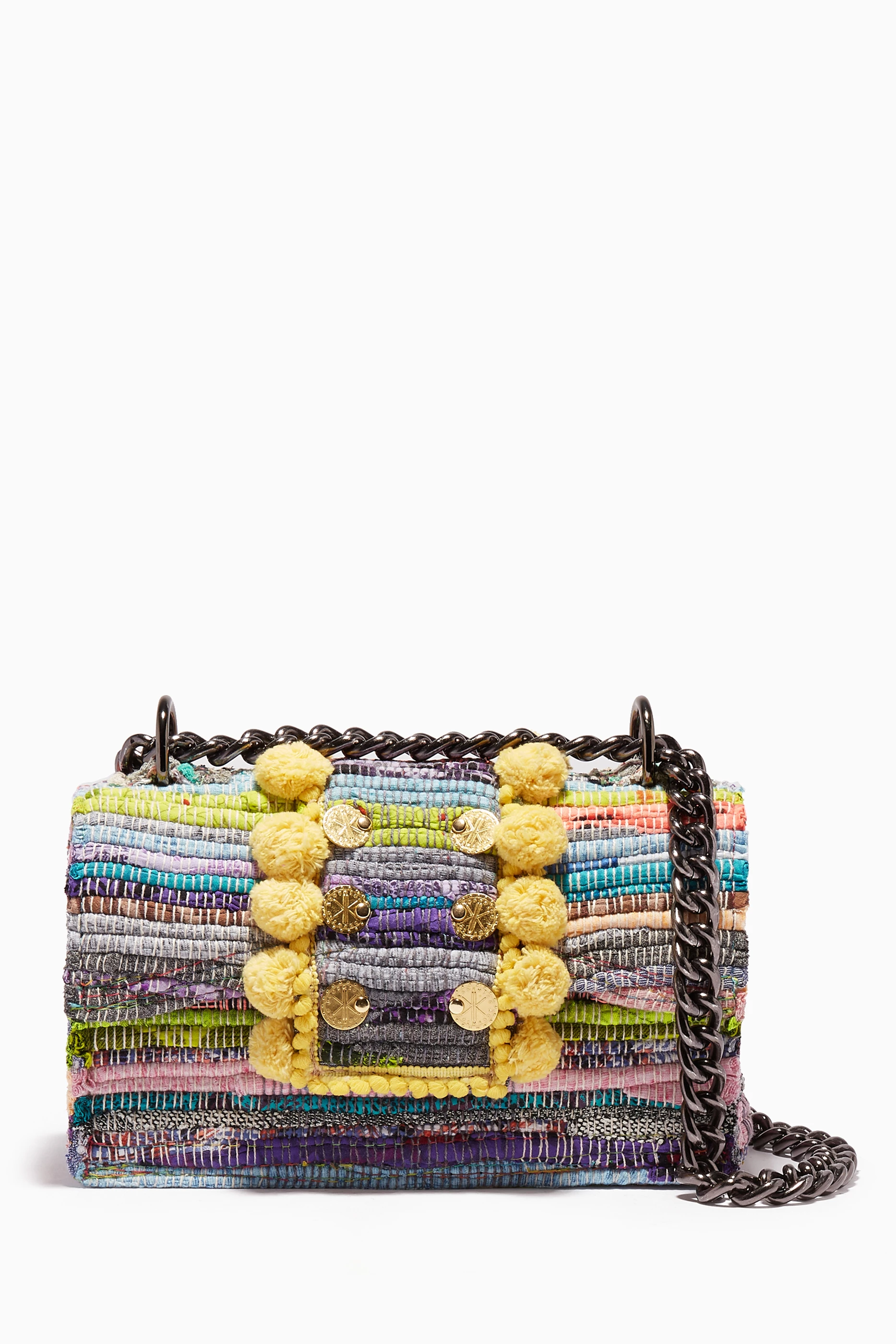 Buy Kooreloo Blue Multi Coloured New Yorker Soho Fabric Bag for