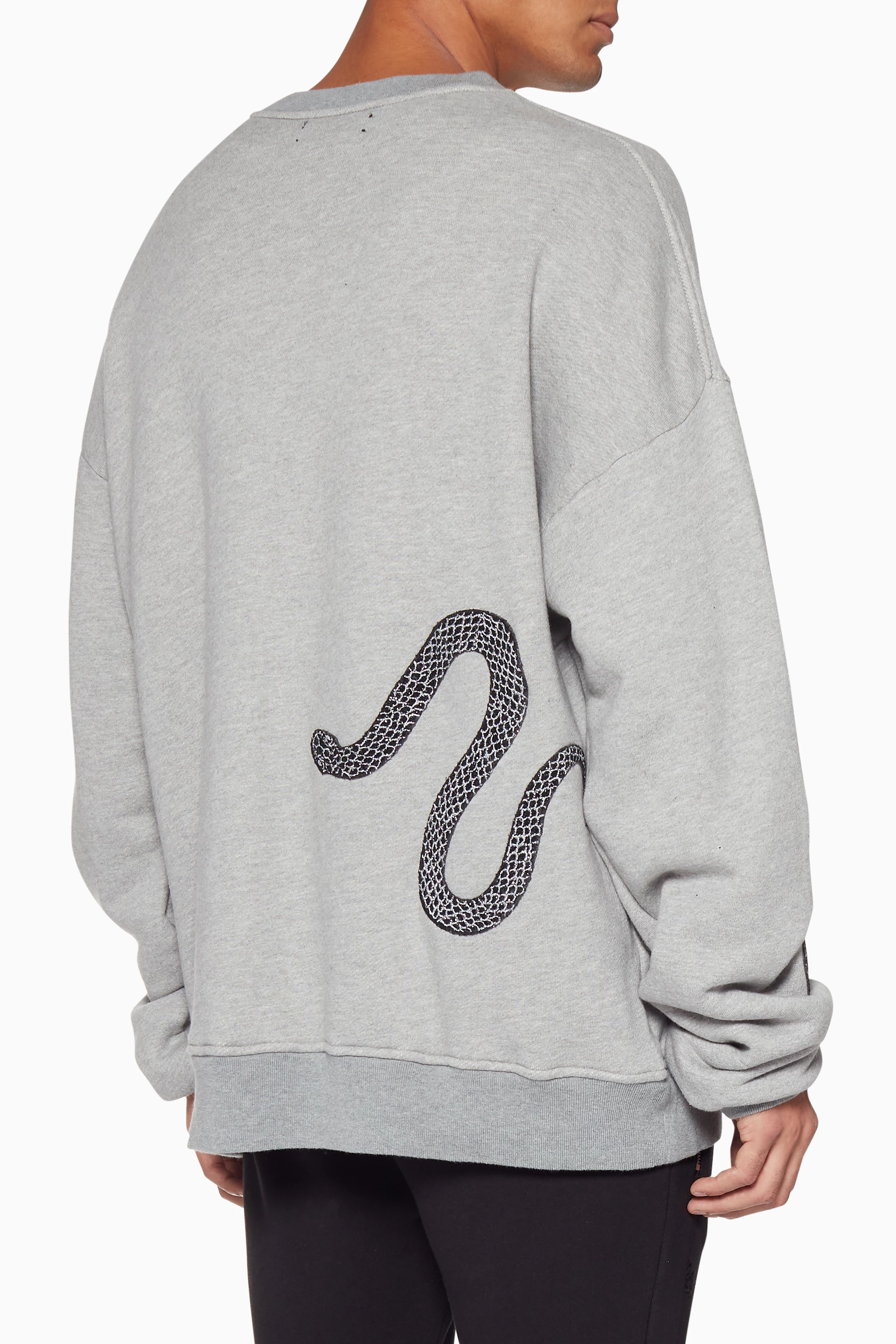 Amiri glitter snake hoodie discount