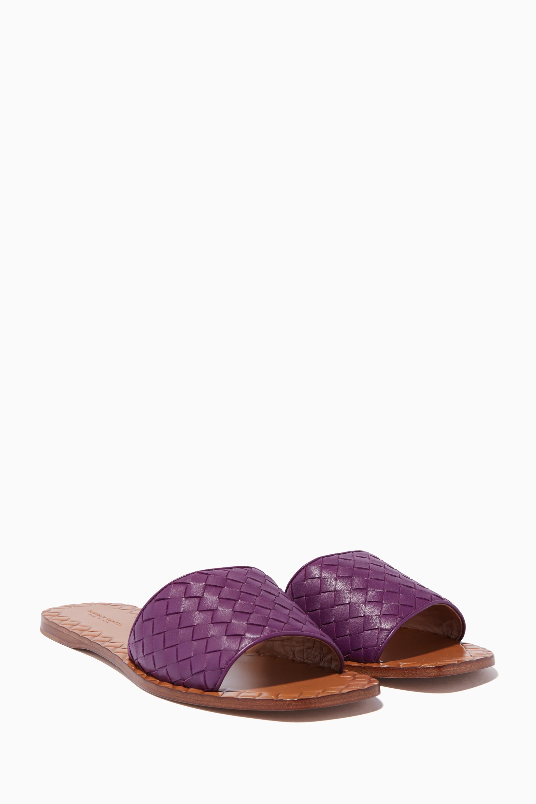 Bottega veneta online purple sandals