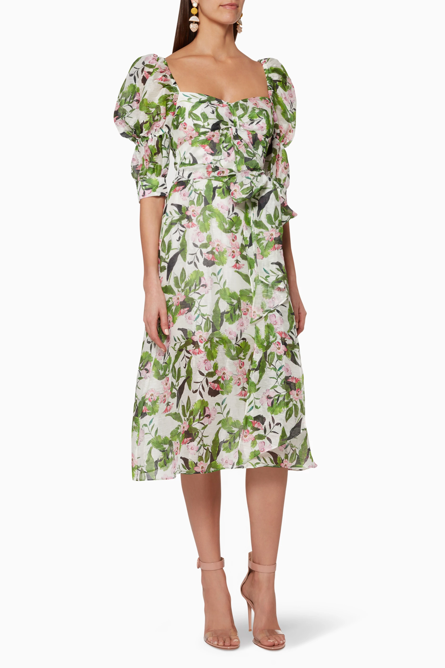 Buy La Maison Talulah Green Green Tropo Dreams Midi Dress for