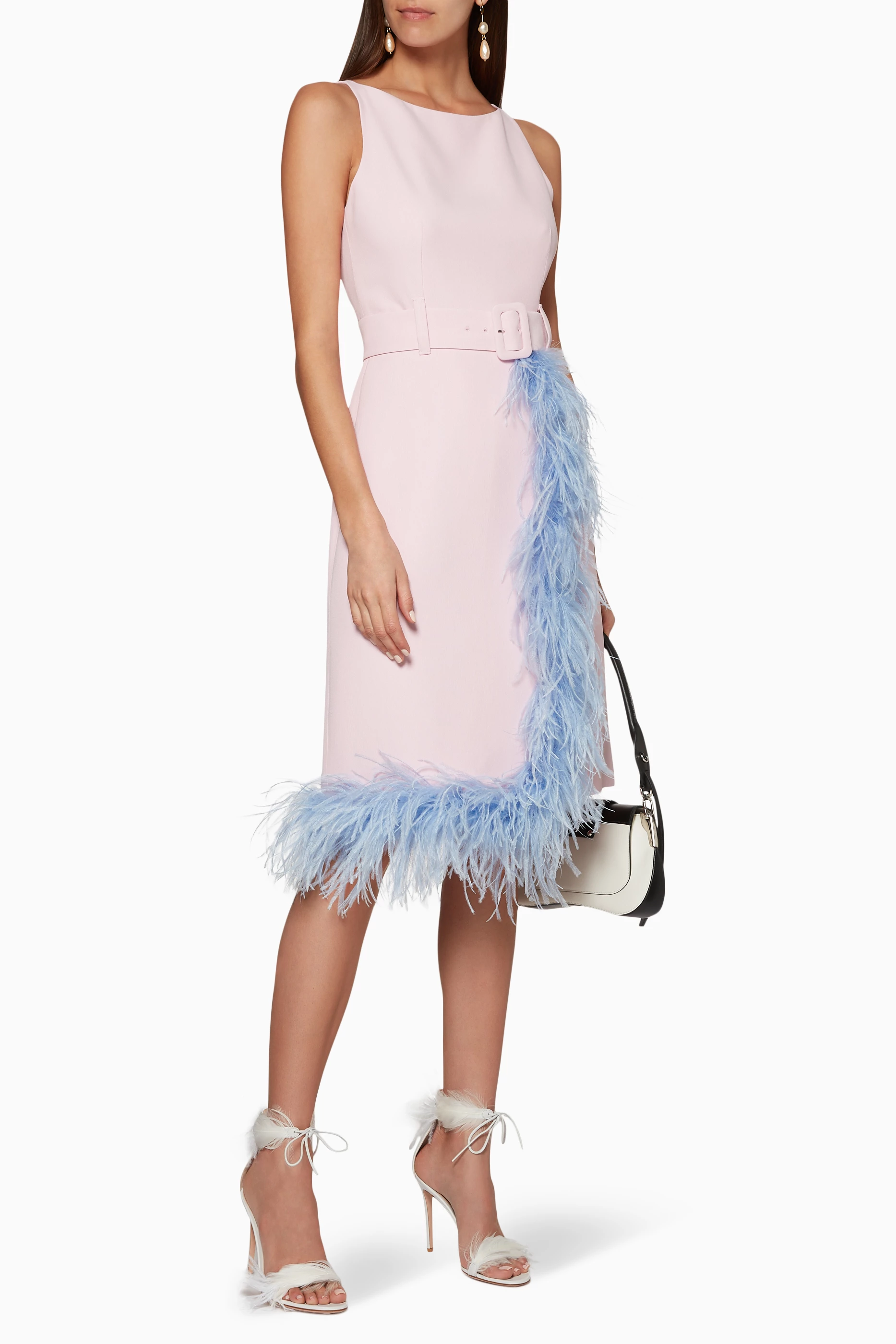 Buy Gianvito Rossi White White Feather Embellished Athena Sandals