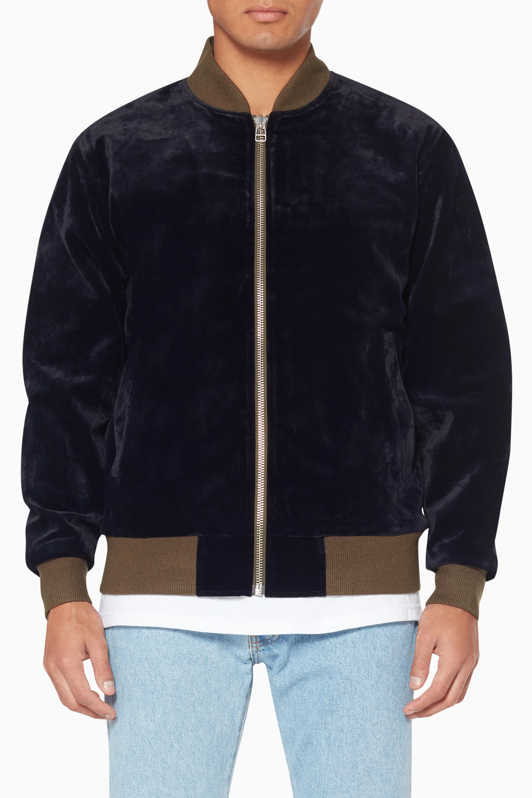 Stussy velvet bomber top