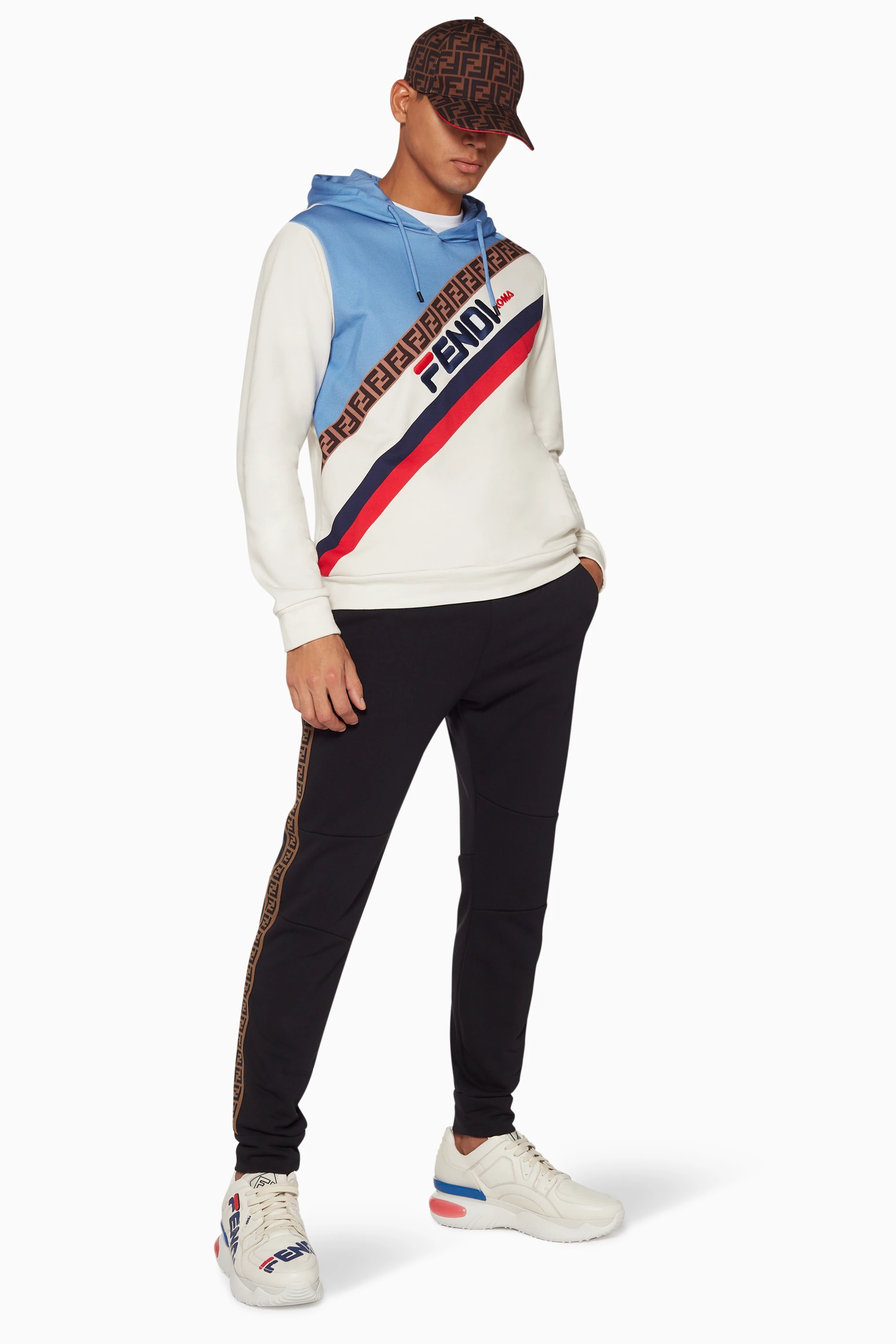 Fendi fila hoodie hot sale
