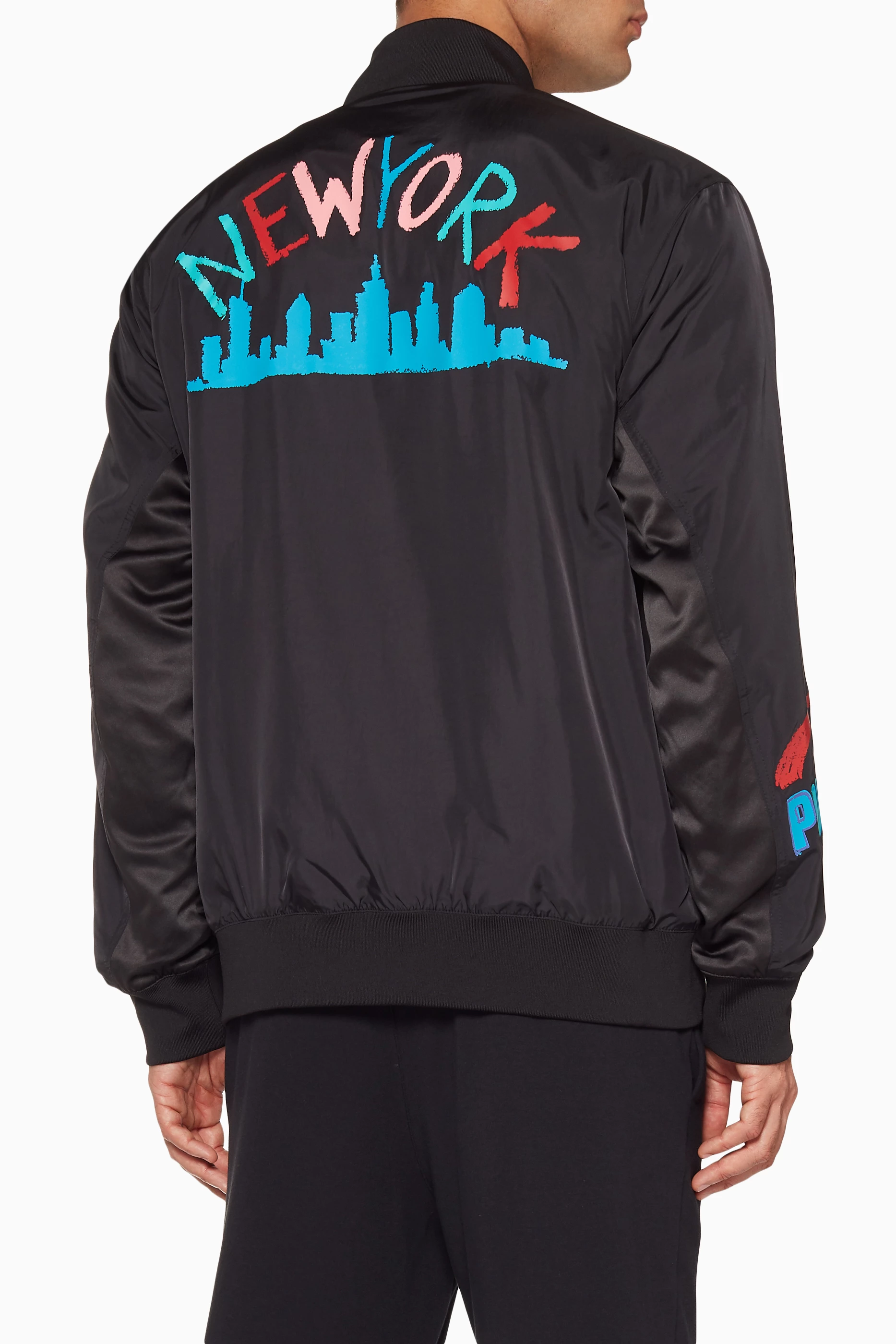 Buy PUMA Select Black Black Bradley Theodore Bomber Jacket for Men