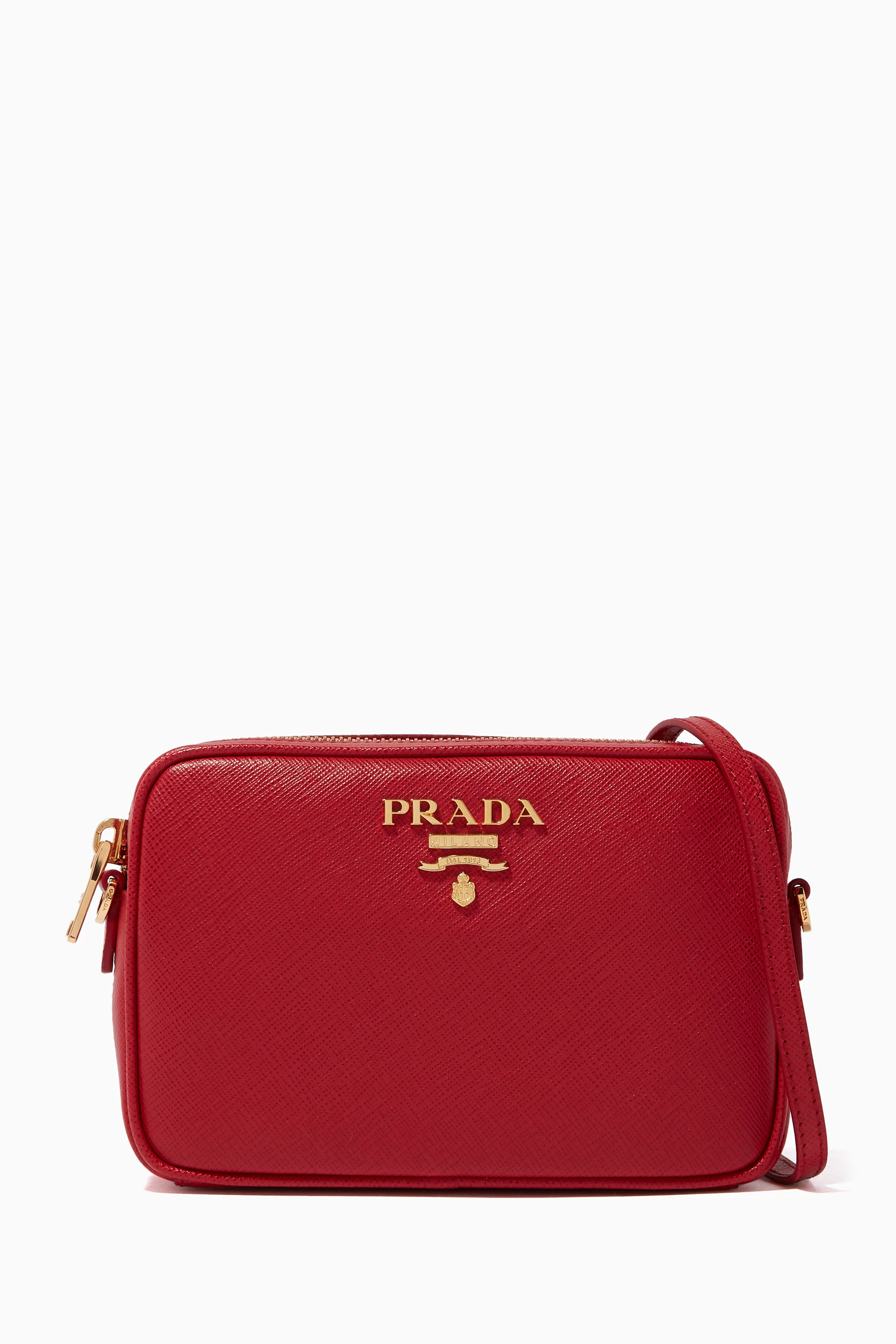 Prada camera bag red outlet