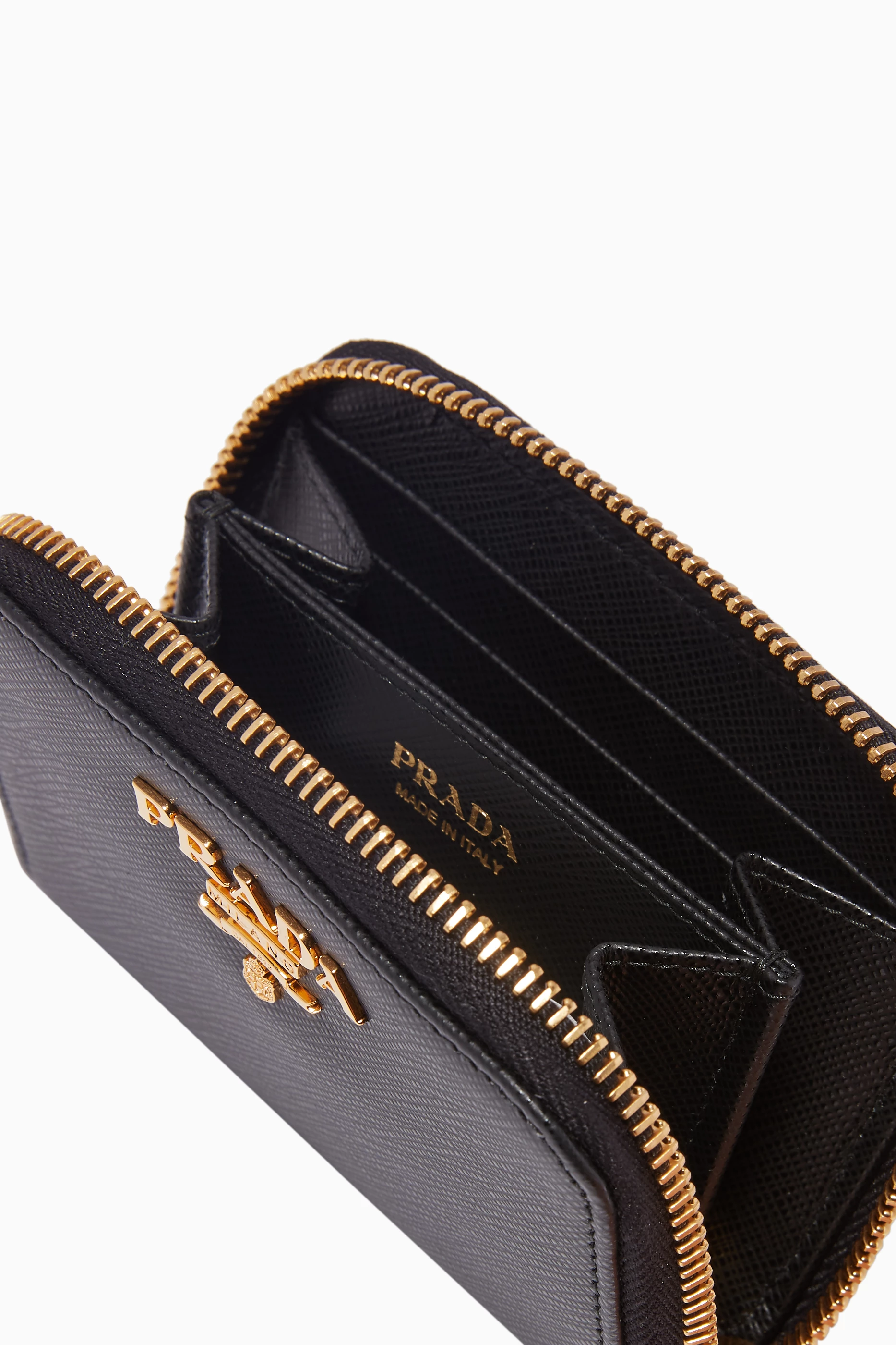 Prada saffiano leather coin purse deals
