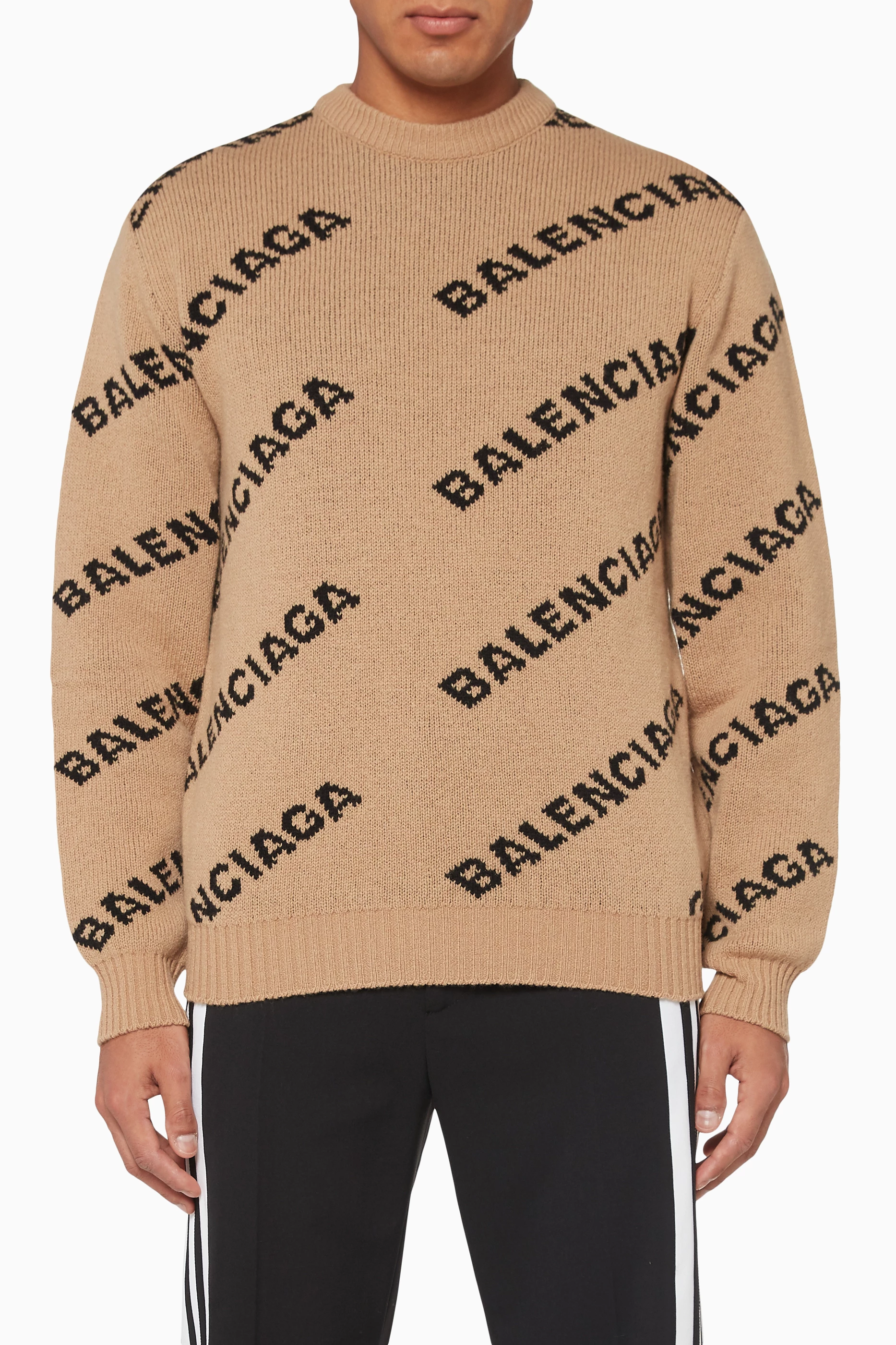 Balenciaga sweater mens shop gold