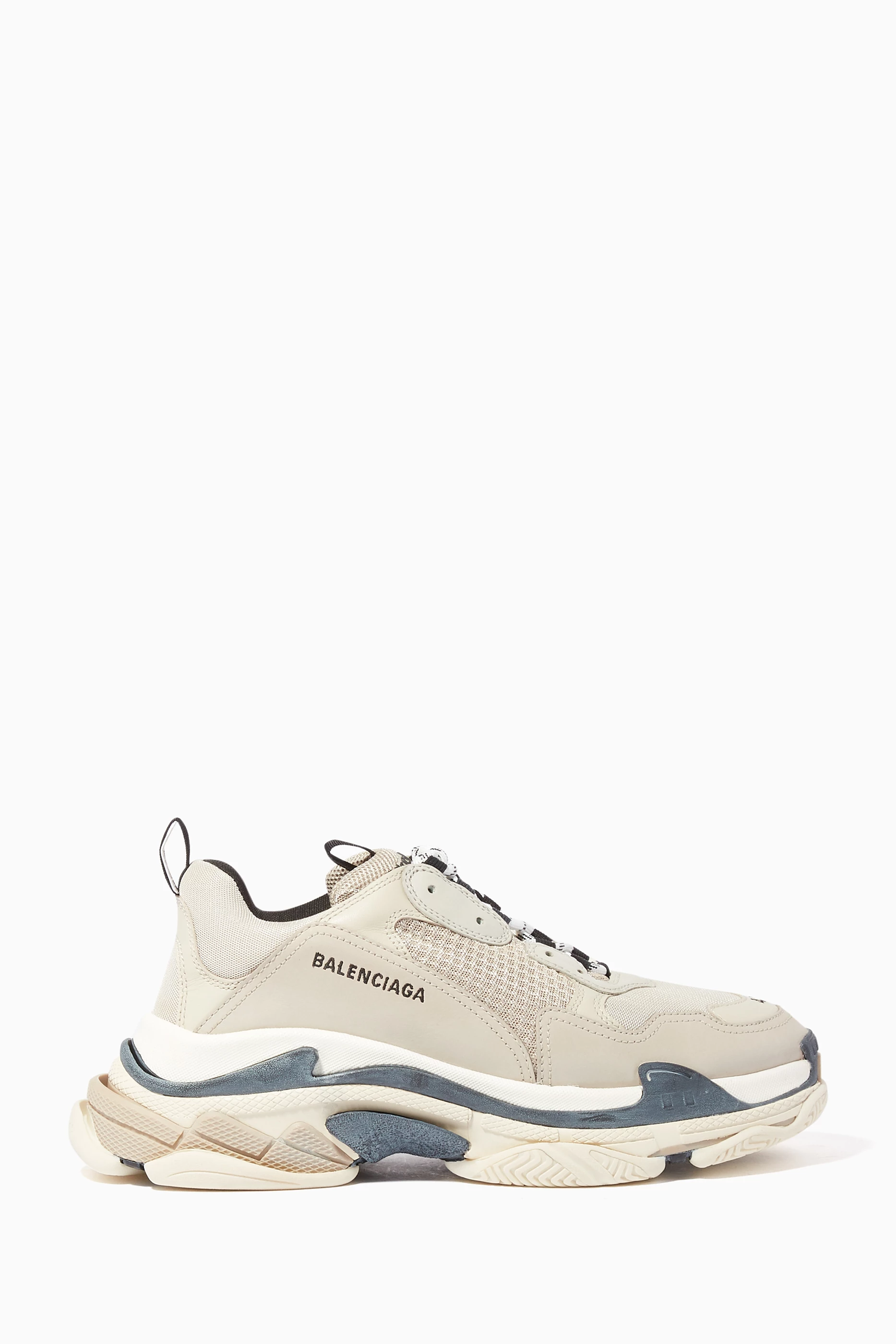 Buy Balenciaga Multicolour Off White Triple S Lace Up Sneakers for Men in UAE Ounass