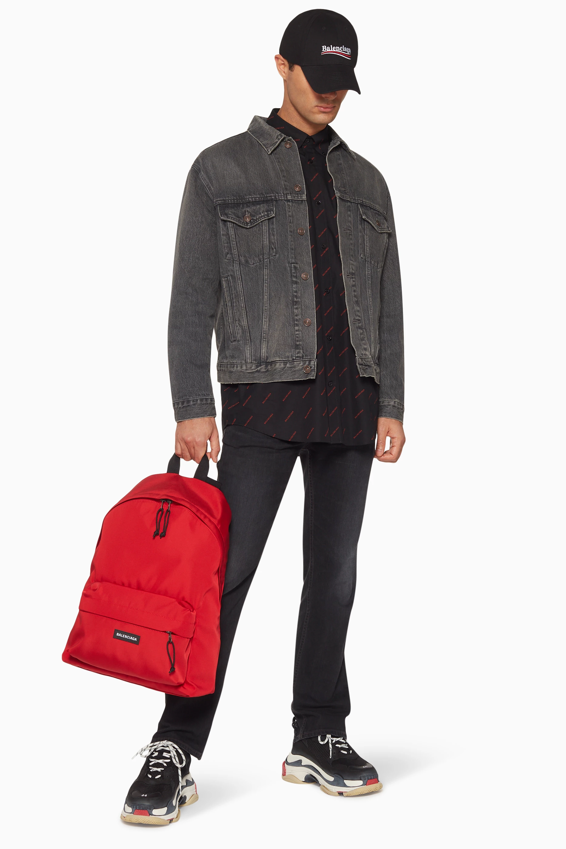 Balenciaga top backpack red