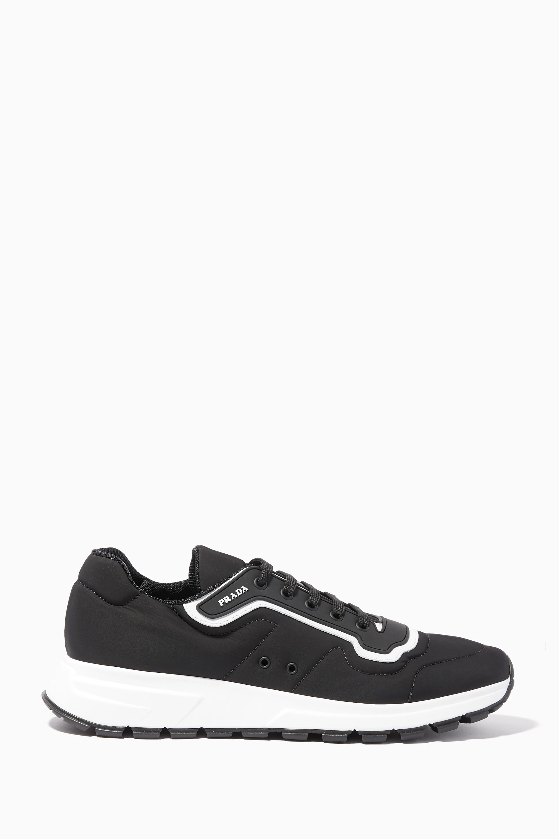 Prada match race trainers black clearance