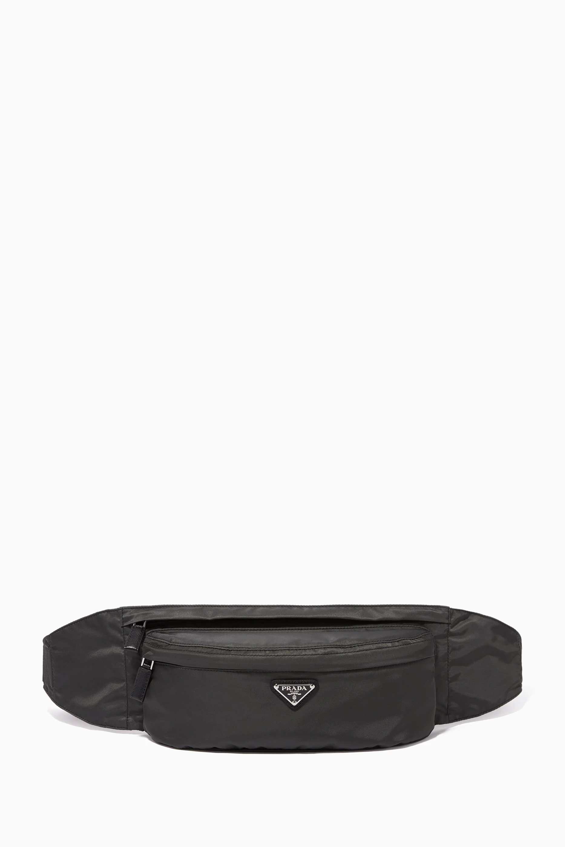 Prada nylon belt bag mens store