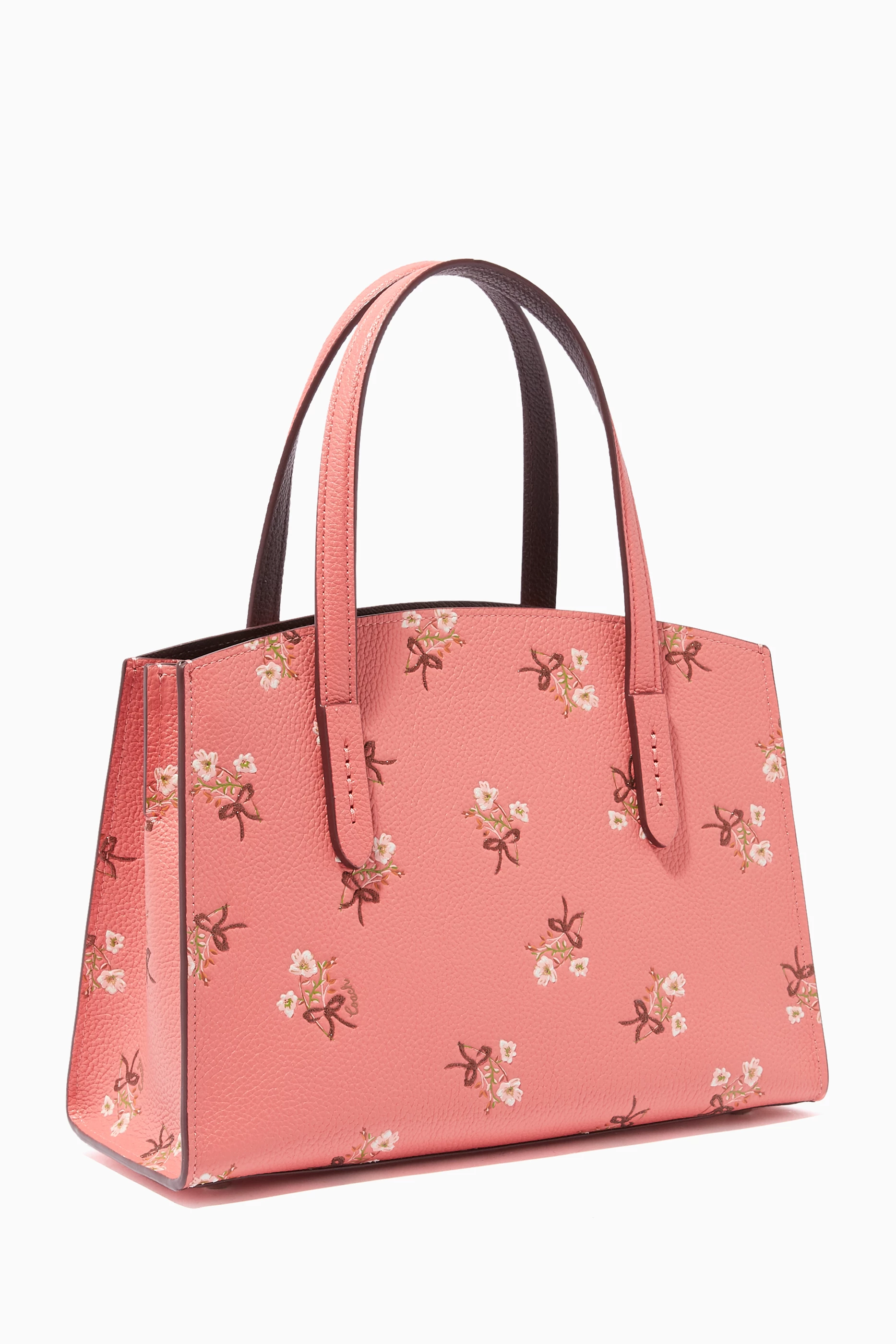 Buy Coach Purple Floral Print Charlie Carryall Tote Bag for Women