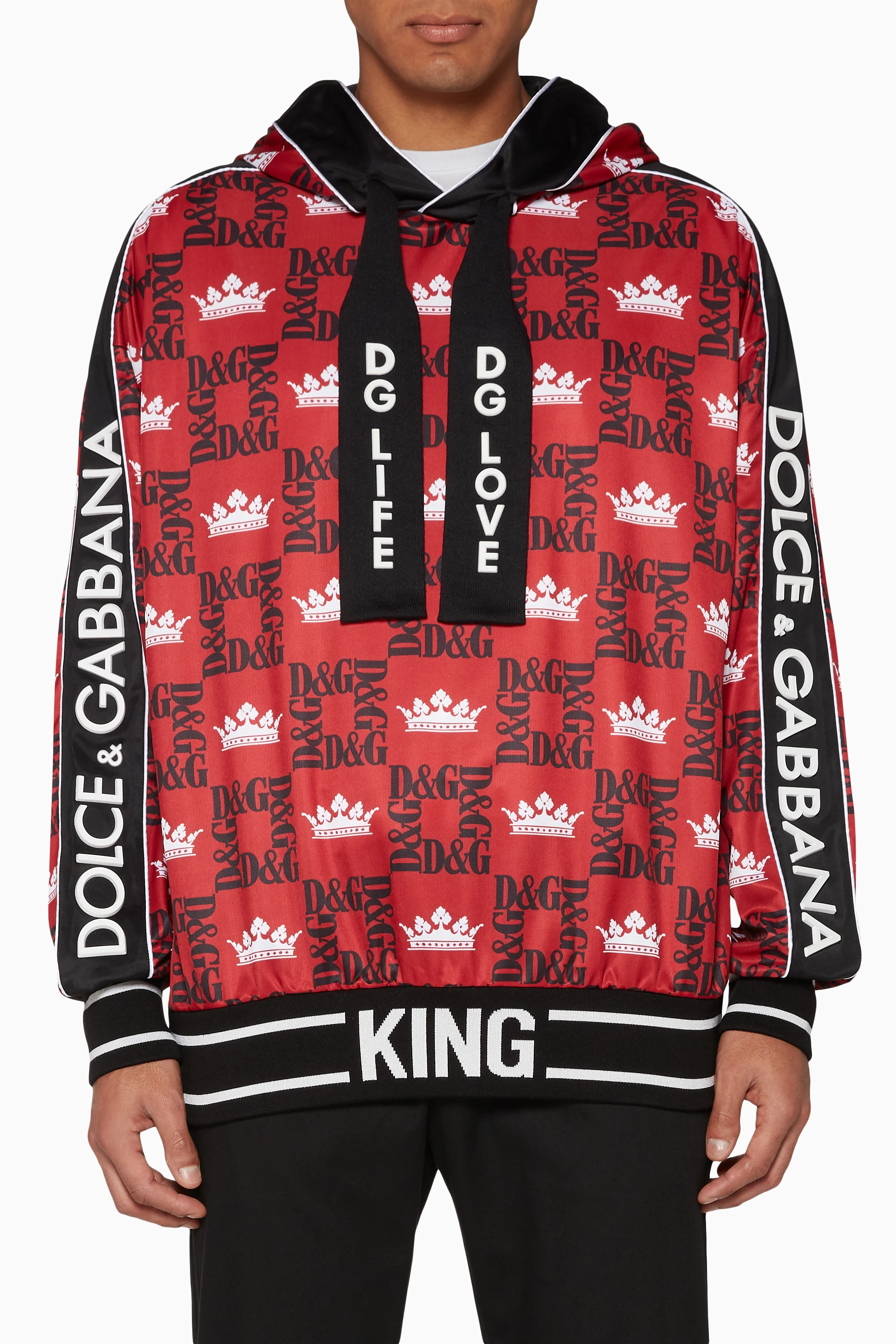 Dolce and gabbana king hoodie sales