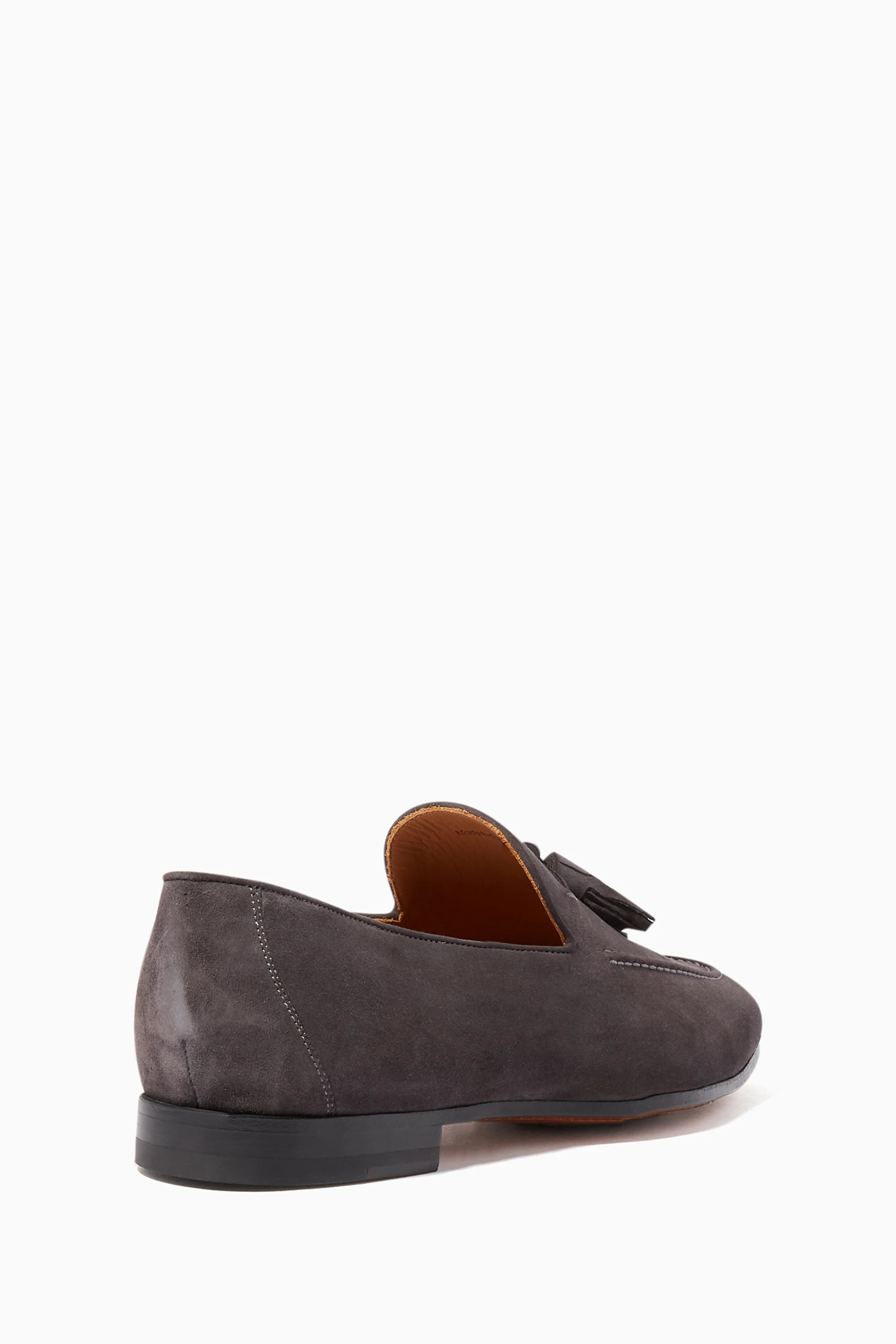 Buy Magnanni Grey Grey Suede Tassel Loafers for Men in UAE Ounass